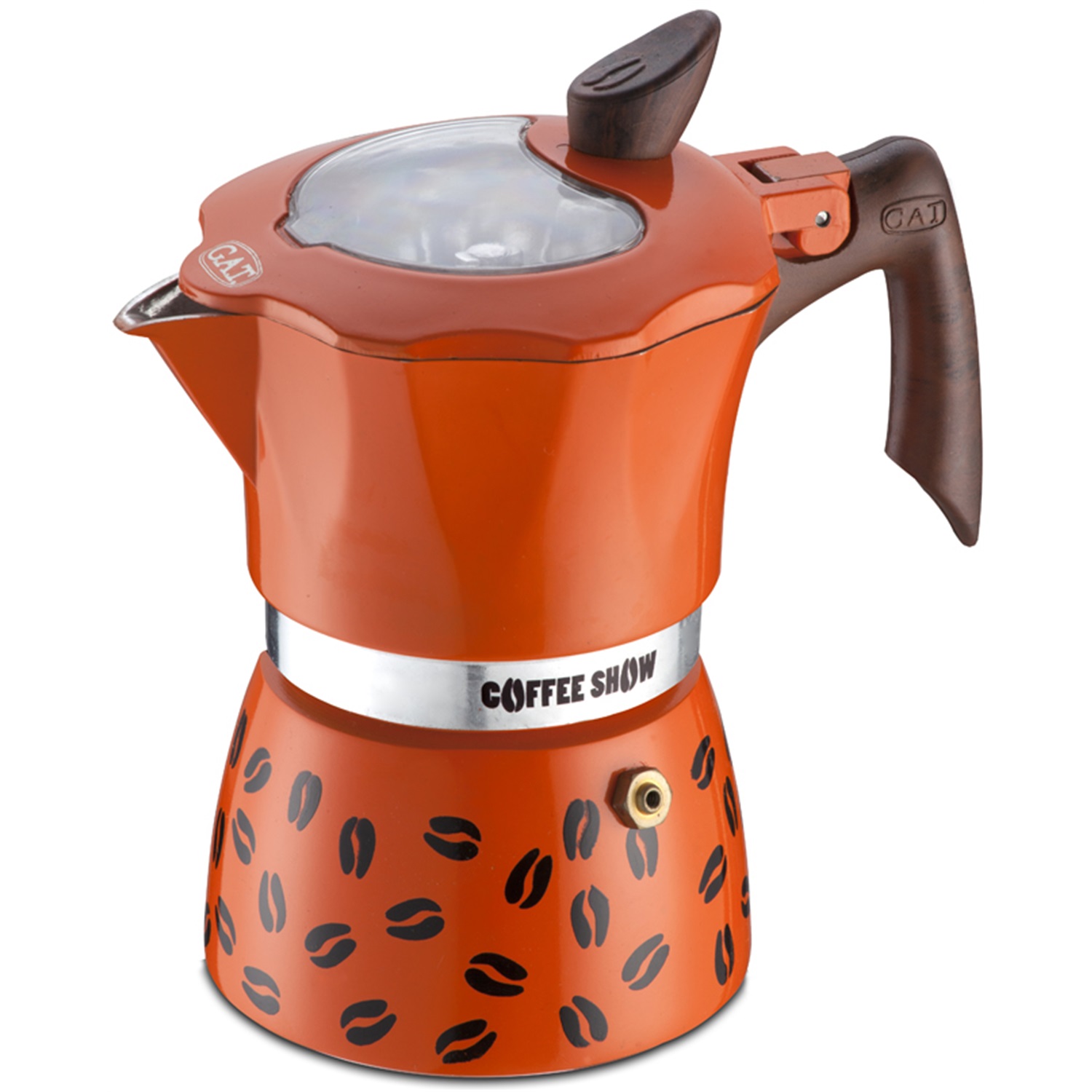 gat italia coffee show percolator 6 kops