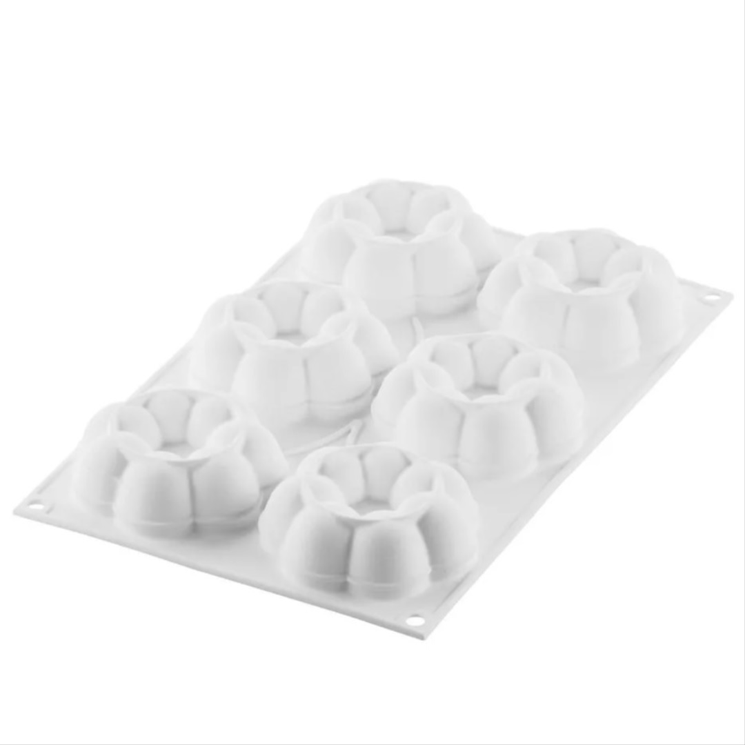 silikomart-truffle-crown-90-siliconen-patisserievorm-met-uitsteekvorm-6-vaks