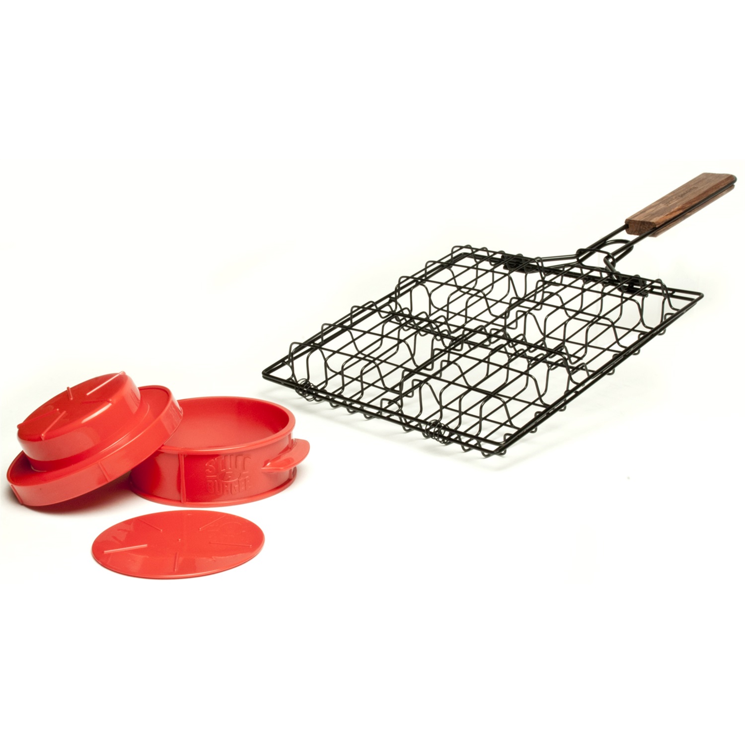 charcoal companion stuff burger grillmand met hamburgerpers cc3518