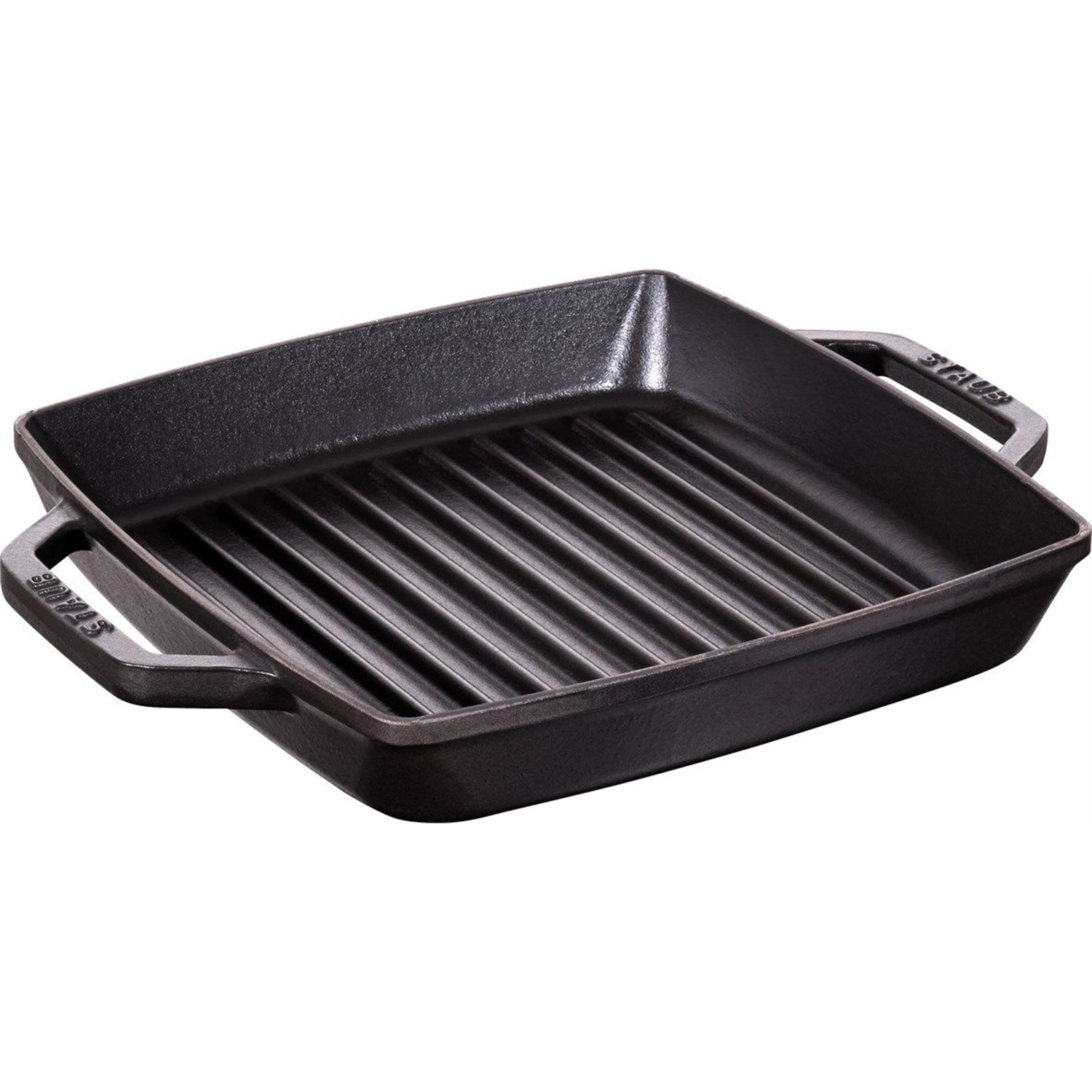 staub gietijzeren grillpan 23x23cm zwart