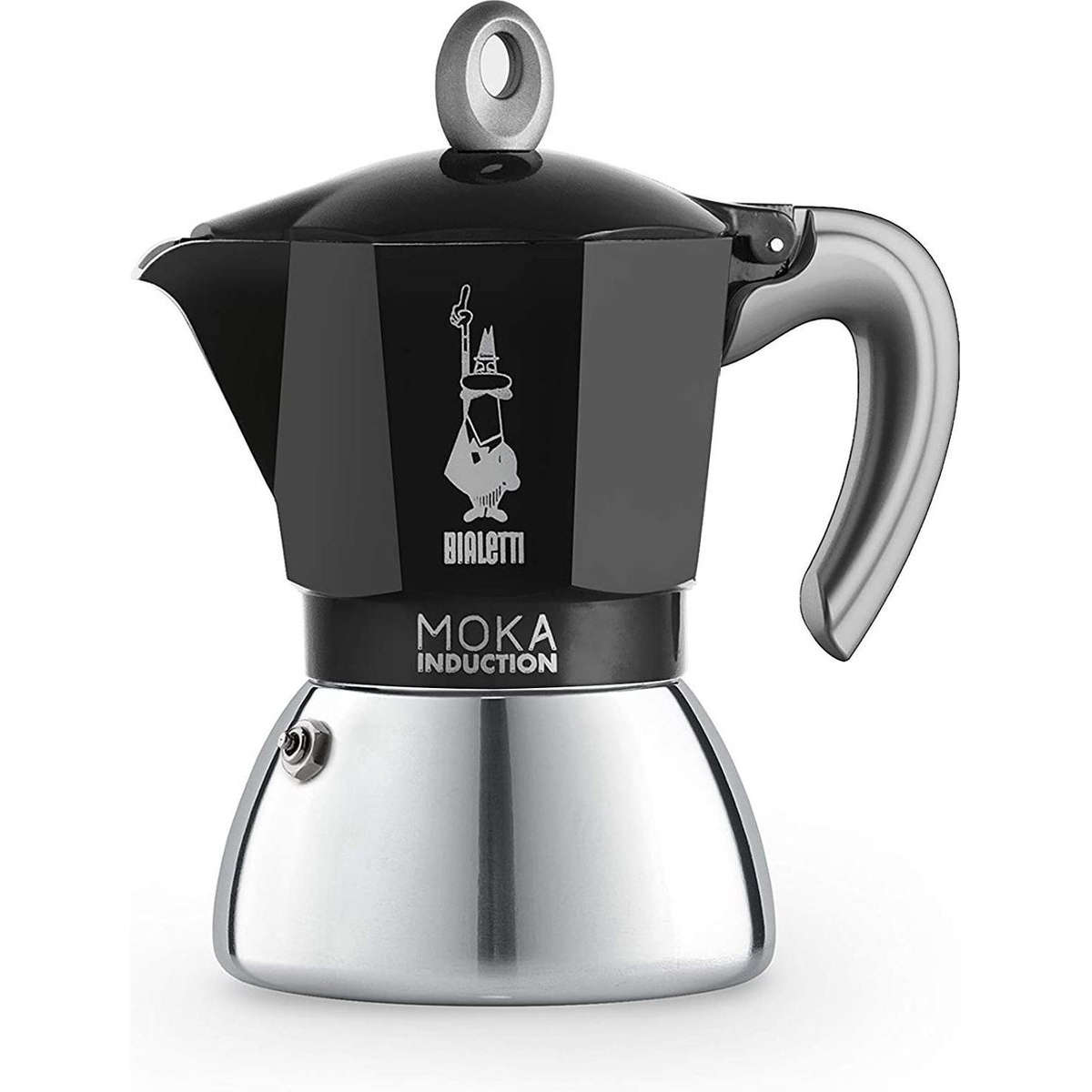 bialetti new moka inductie percolator 6 kops zwart