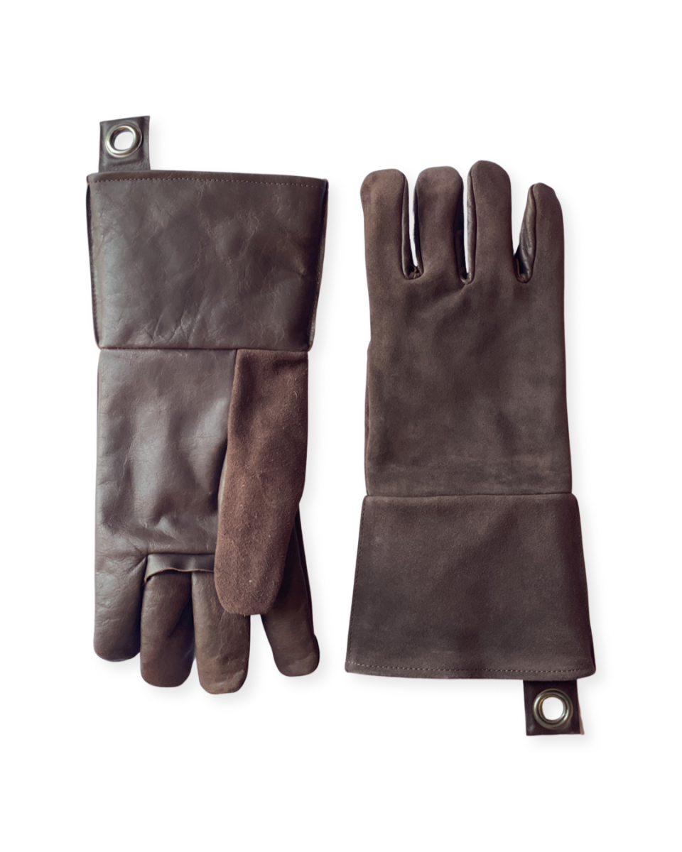 stuff-design-bbq-handschoen-leer-donkerbruin-set-van-2