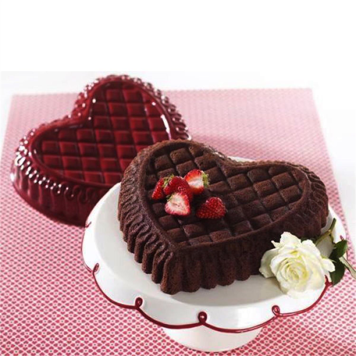 nordic-ware-quilted-heart-bakvorm-27cm-zilver