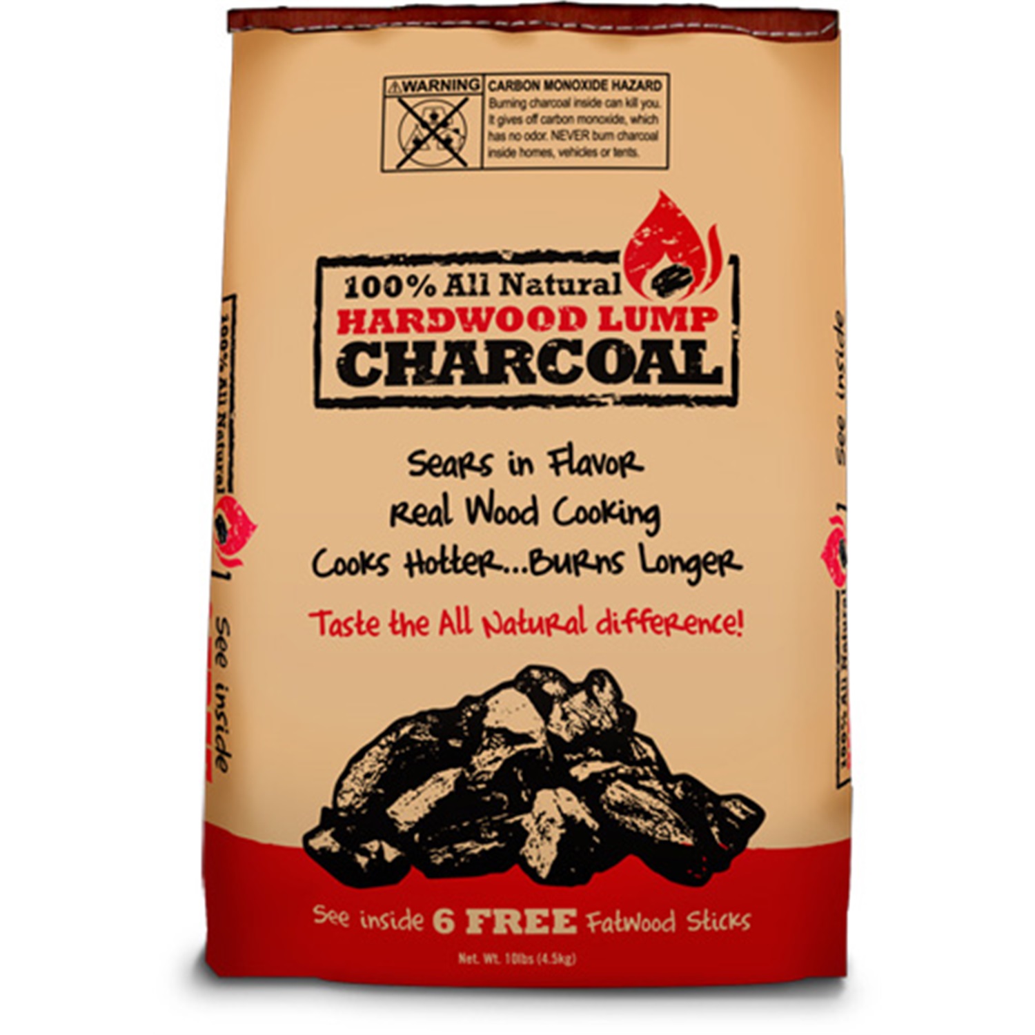 100 all natural hardwood lump houtskool 9kg