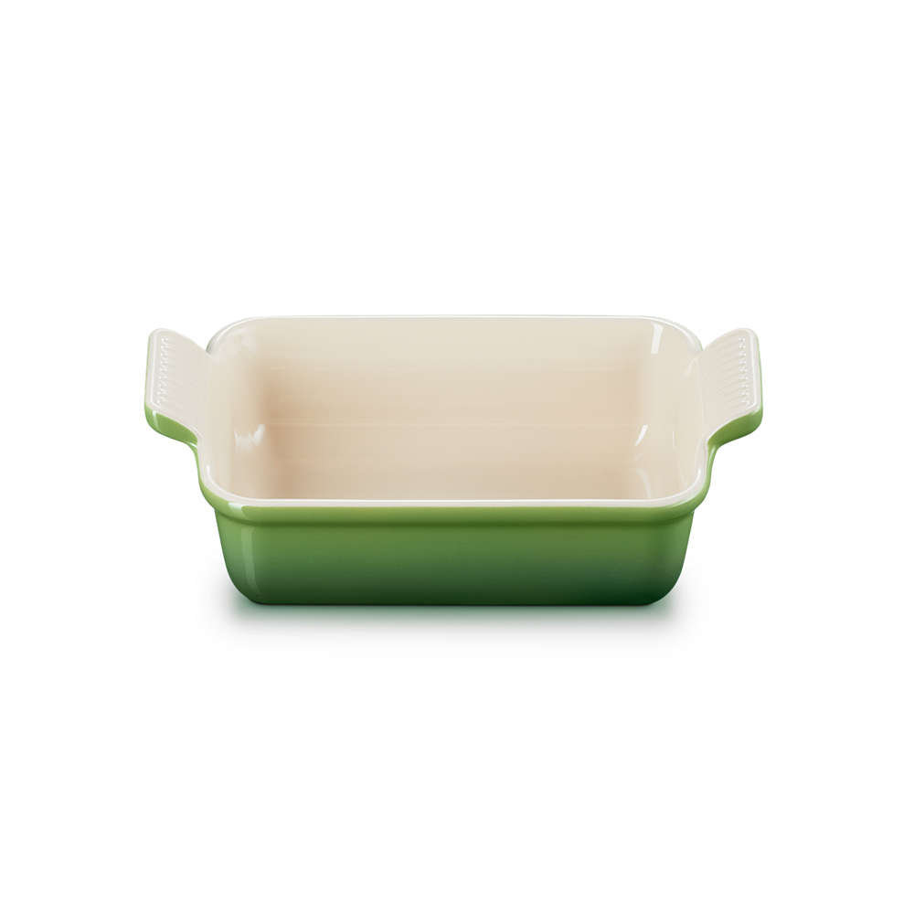 le creuset stoneware ovenschaal rechthoekig 19x15cm bamboo green_0jpeg
