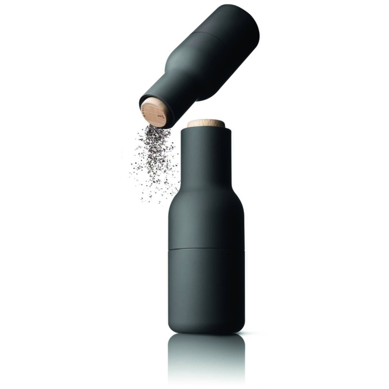 menu new norm bottlegrinder peper en zoutmolen klein antraciet