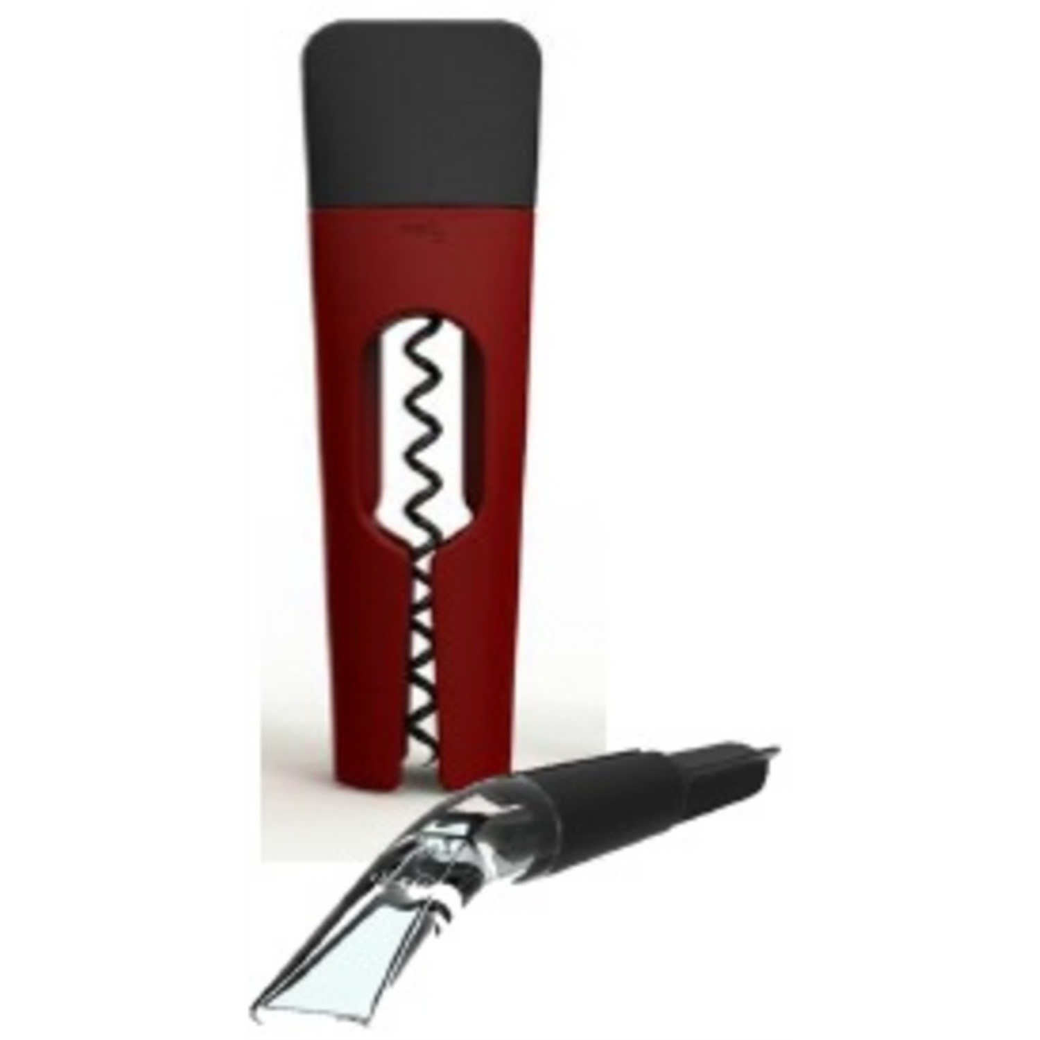 menu blade wijnset kurkentrekker twist en decanteerder rood