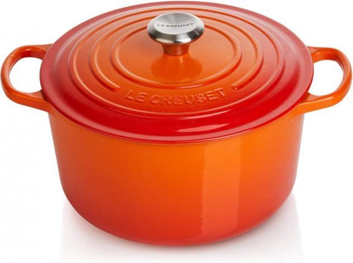 le-creuset-signature-braadpan-hoog-24cm-oranjerood