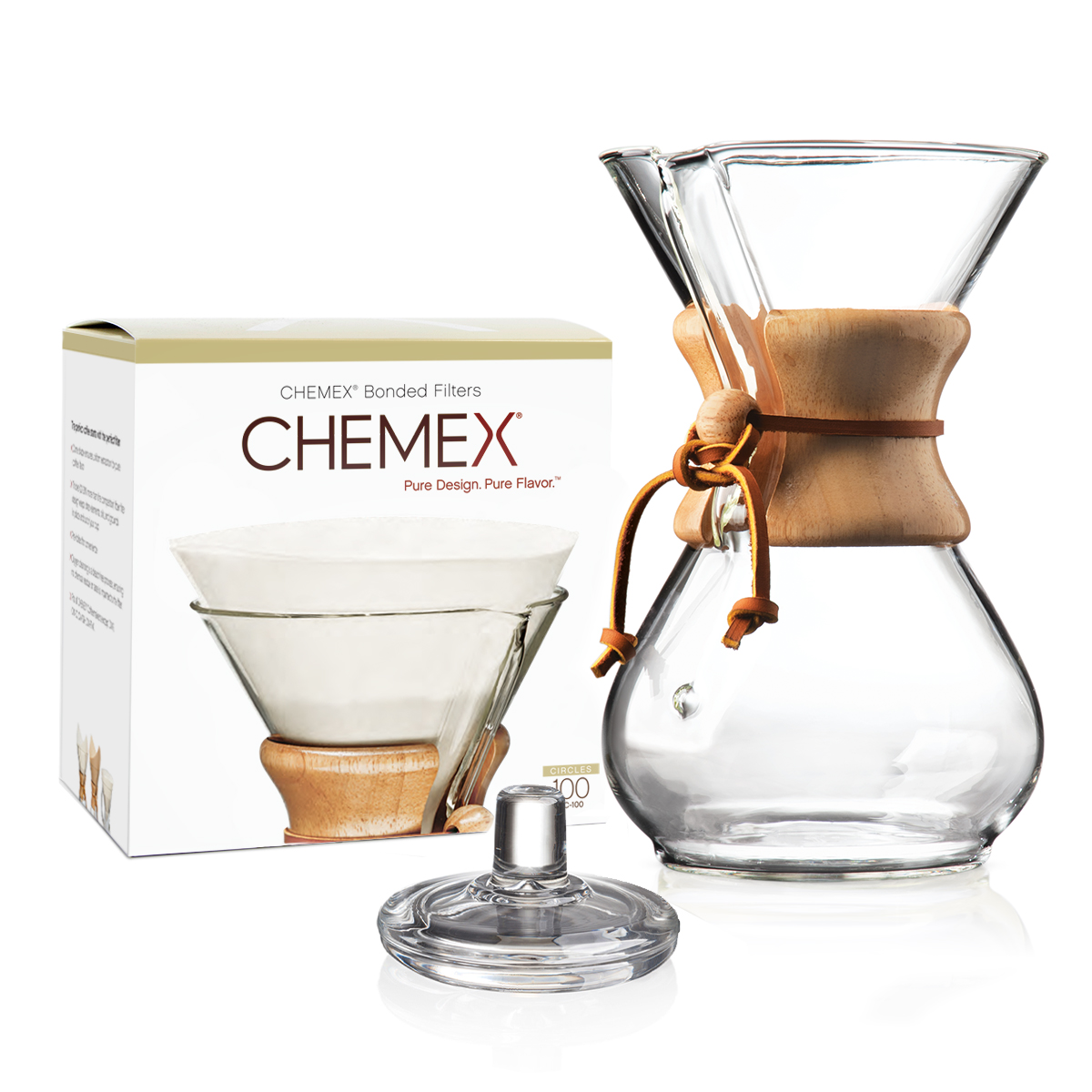 chemex slow coffee set 8 kops