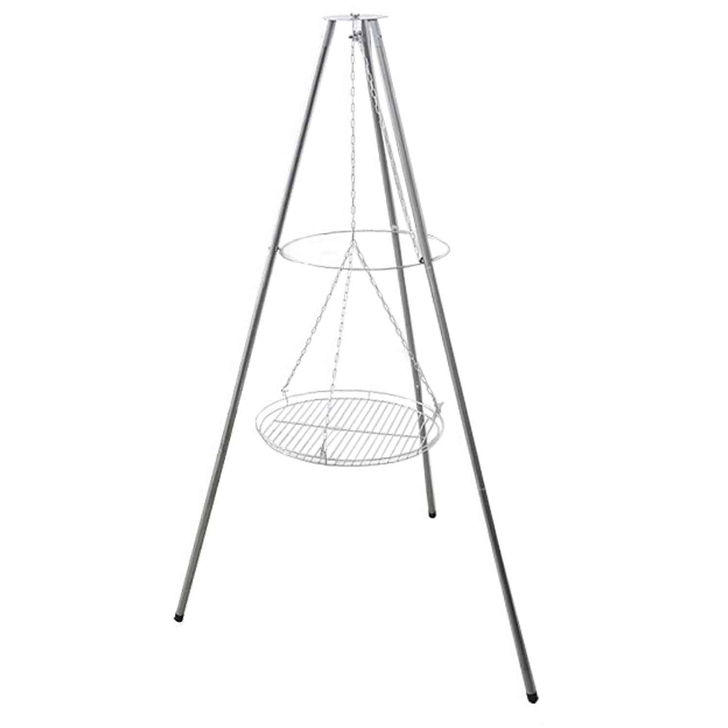 old mountain painted tripod met grill 152cm
