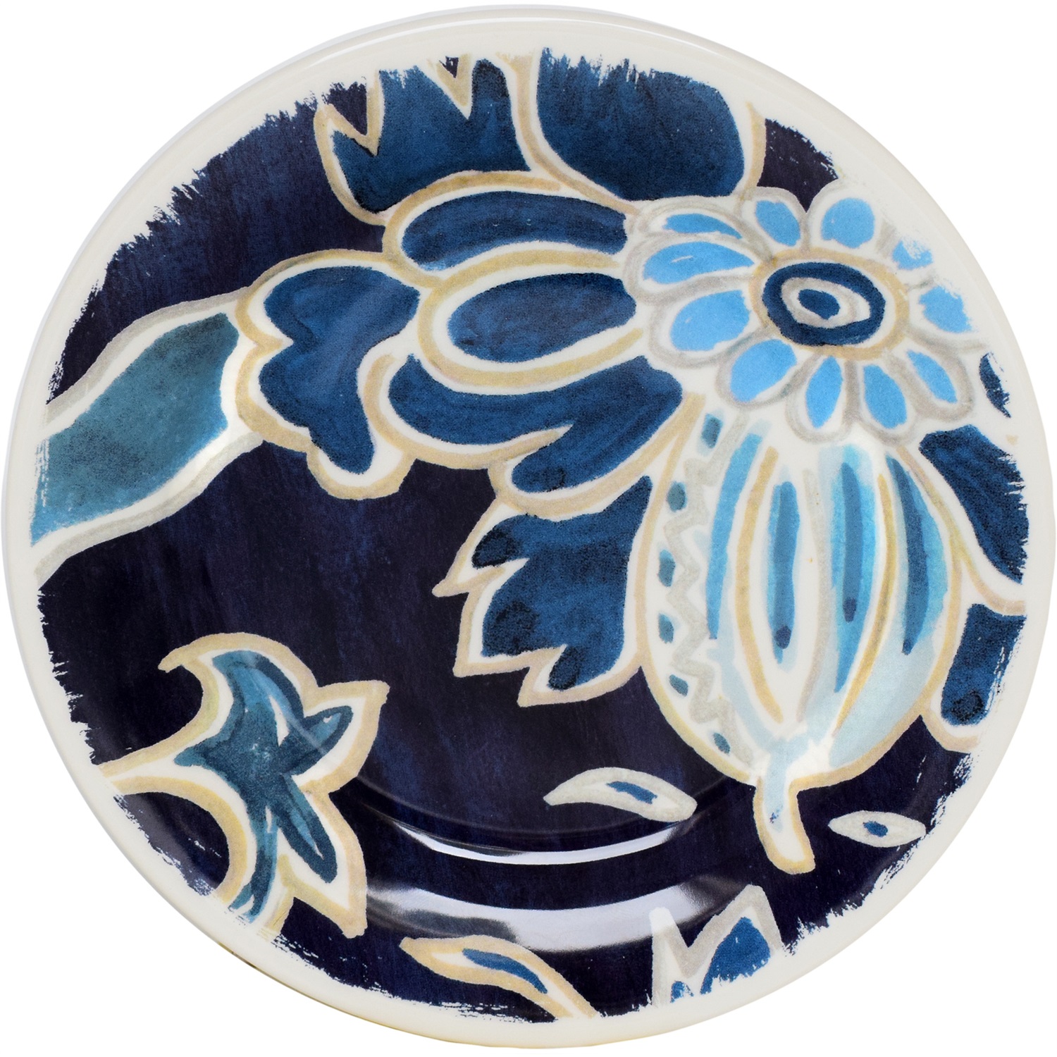 gien indigo gebaksbord 16cm pomegranate blauw