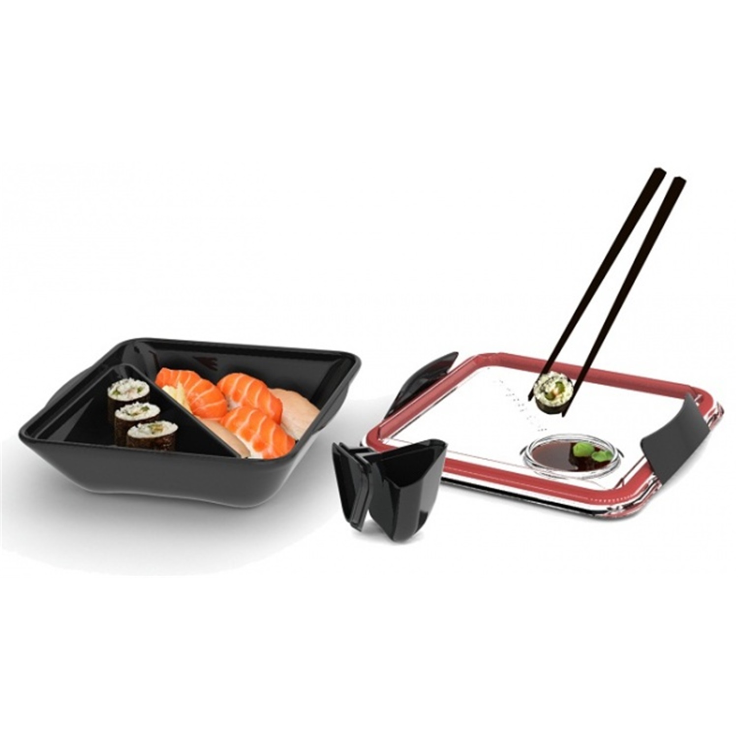 blackblum-box-appetit-lunchbox-vierkant-088l-roodzwart