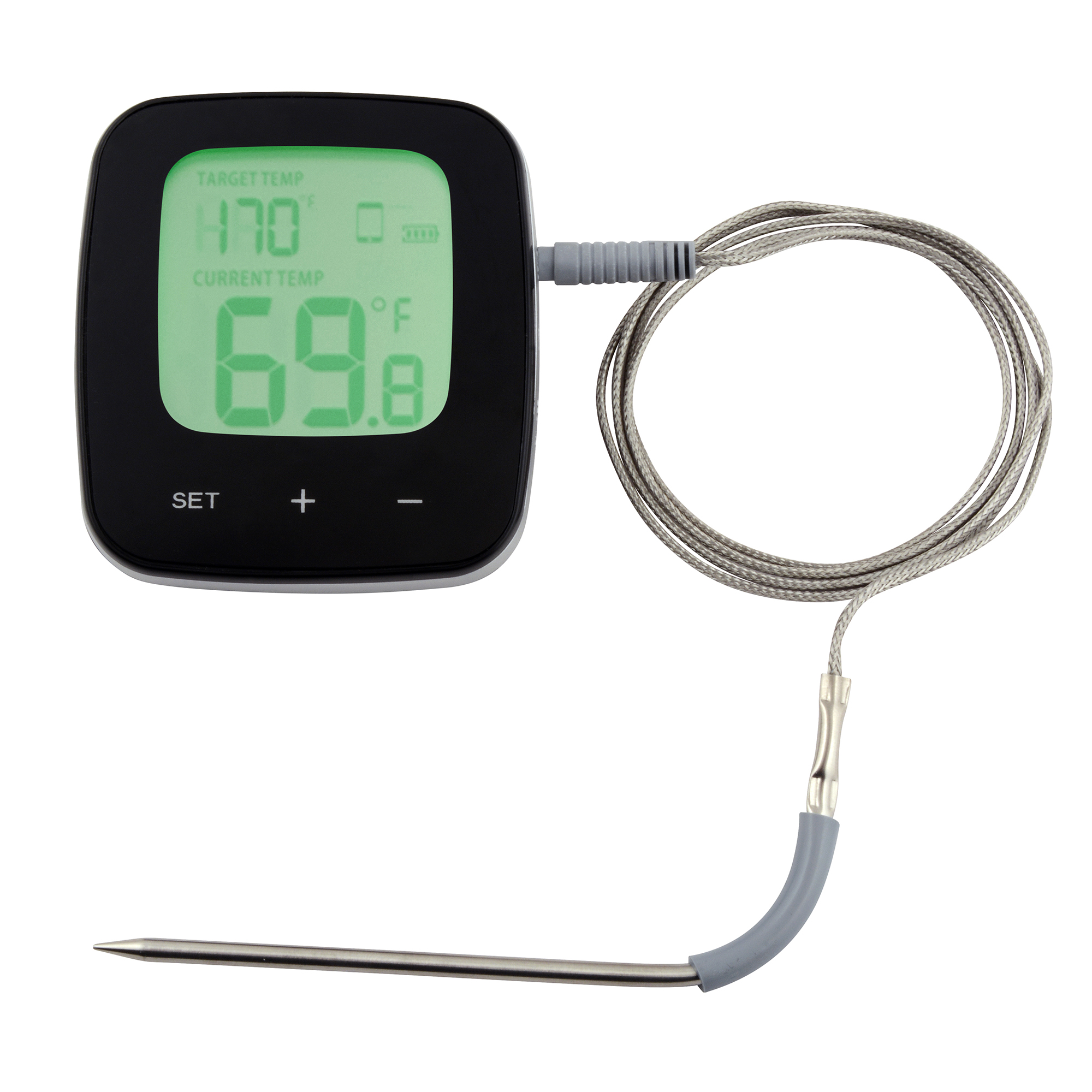 dangrill wifi vleesthermometer zwart