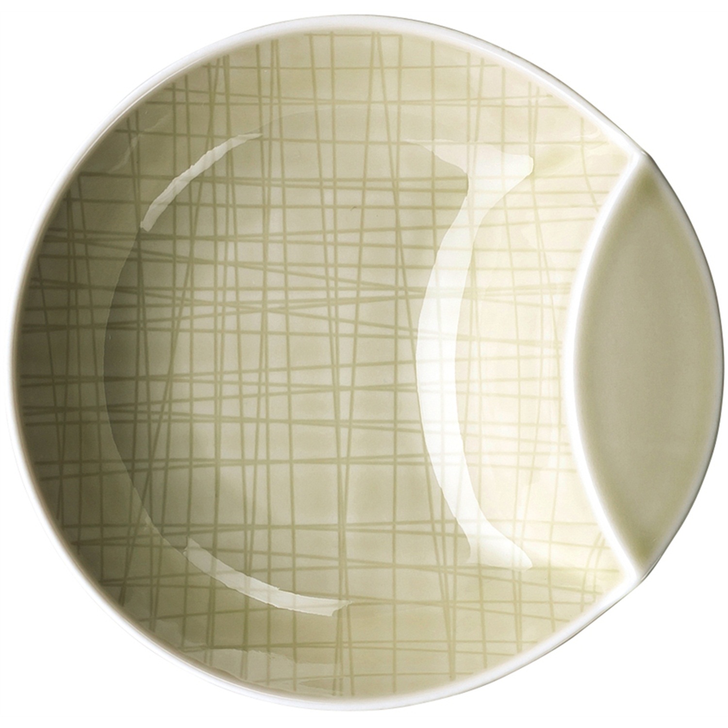 rosenthal mesh diep bord met opstaande rand 14cm cream