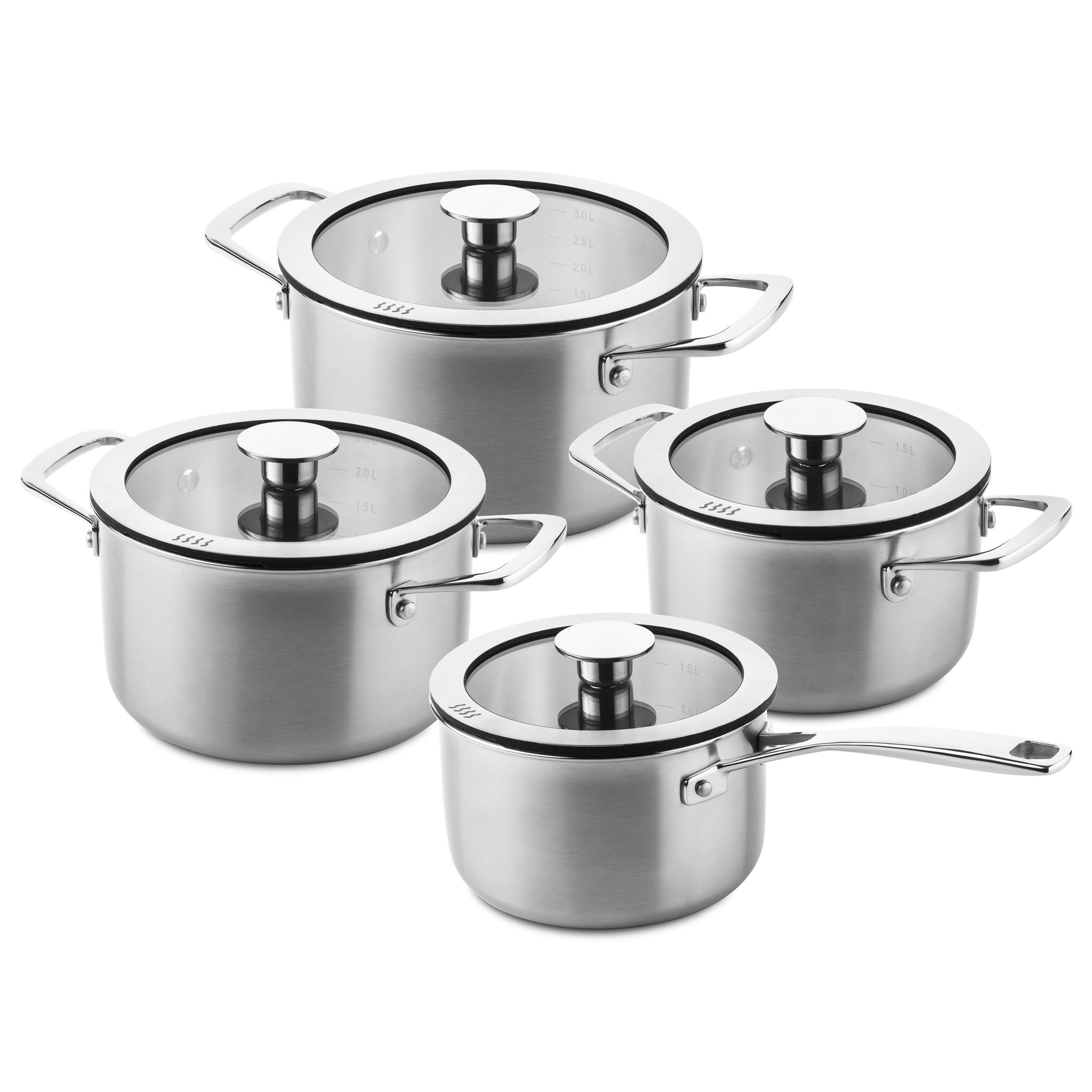 ducq 3 ply downdraft pannenset 4 delig