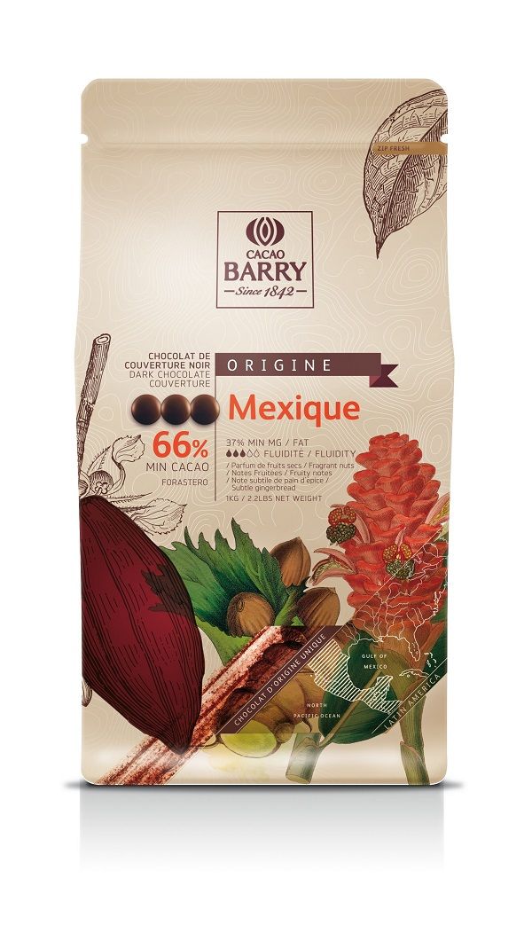callebaut cacao barry origin chocolade callets mexico puur 66 1kg