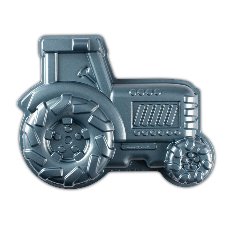 nordic ware party time tractor bakvorm blauw