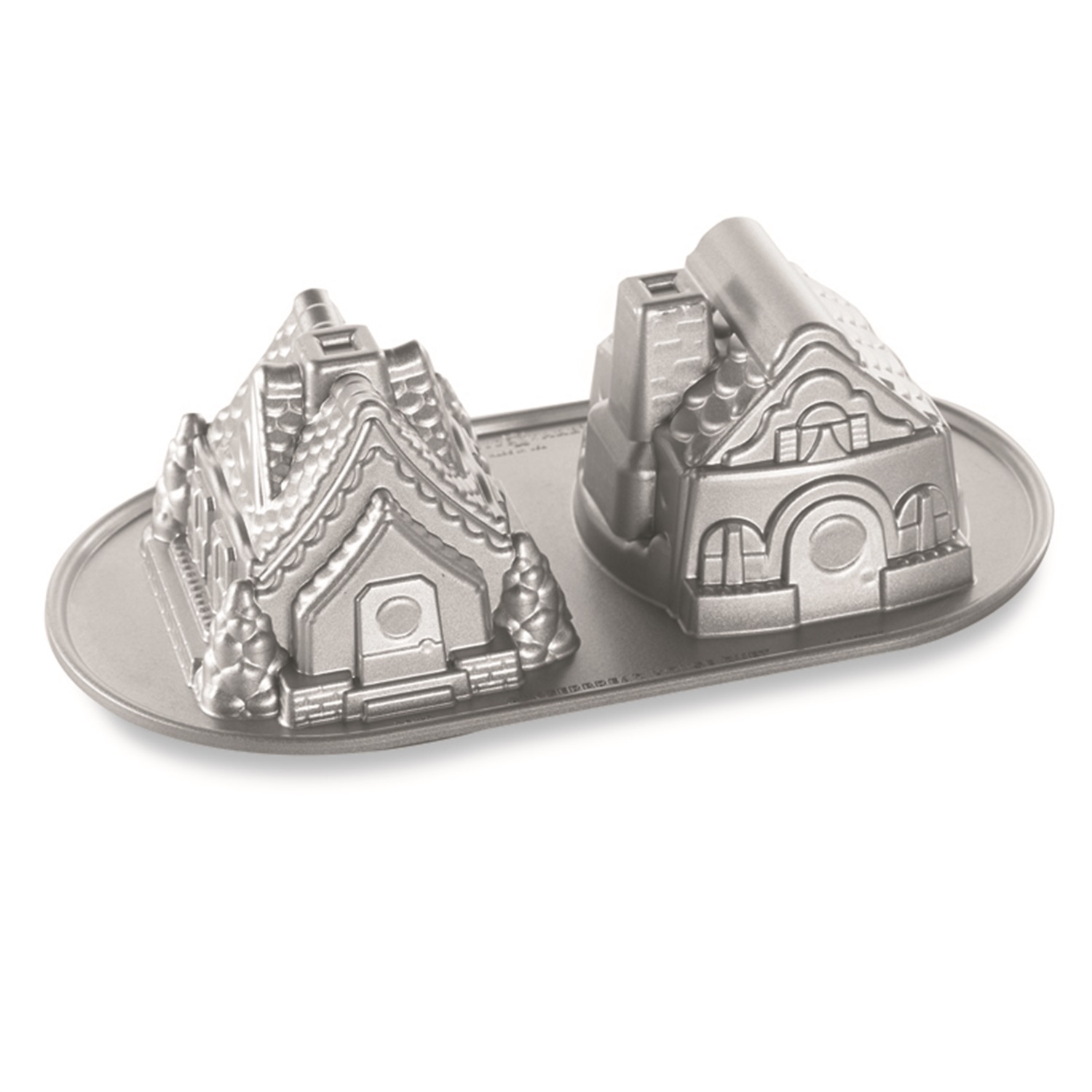 nordic ware gingerbread house duet bakvorm 2 vaks zilver