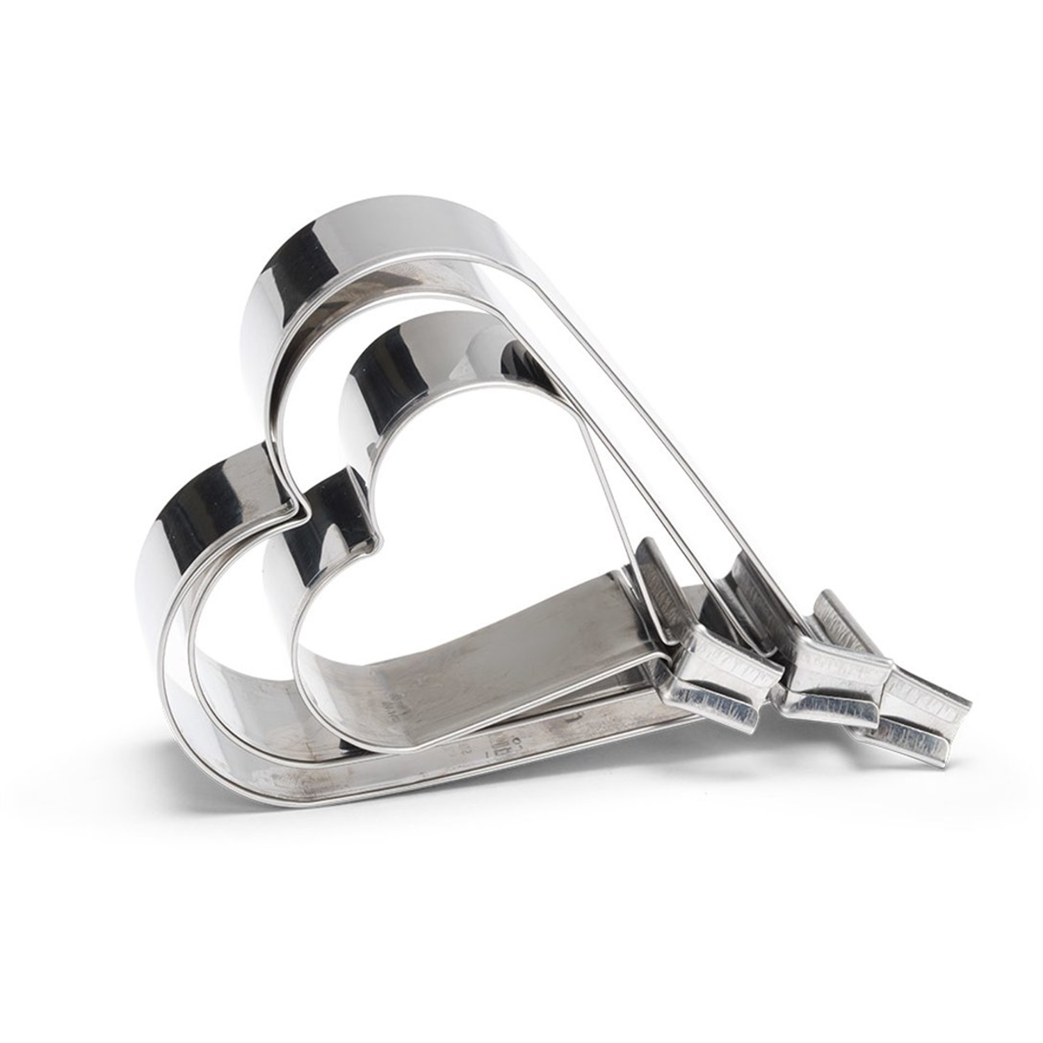 patisse borstplaatvormenset hart 3 delig