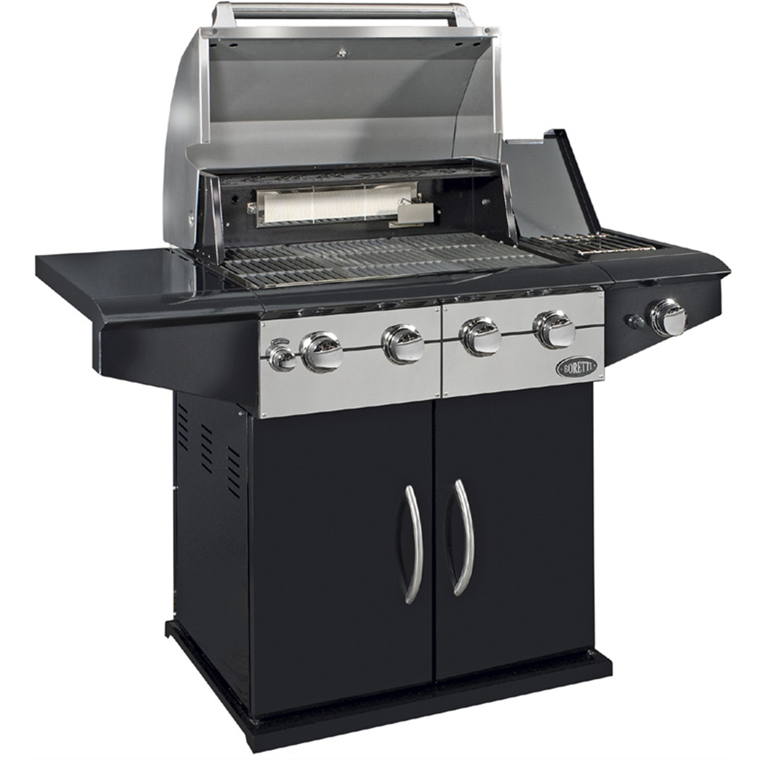 boretti-outdoor-kitchen-da-vinci-nero-gasbarbecue-zwart