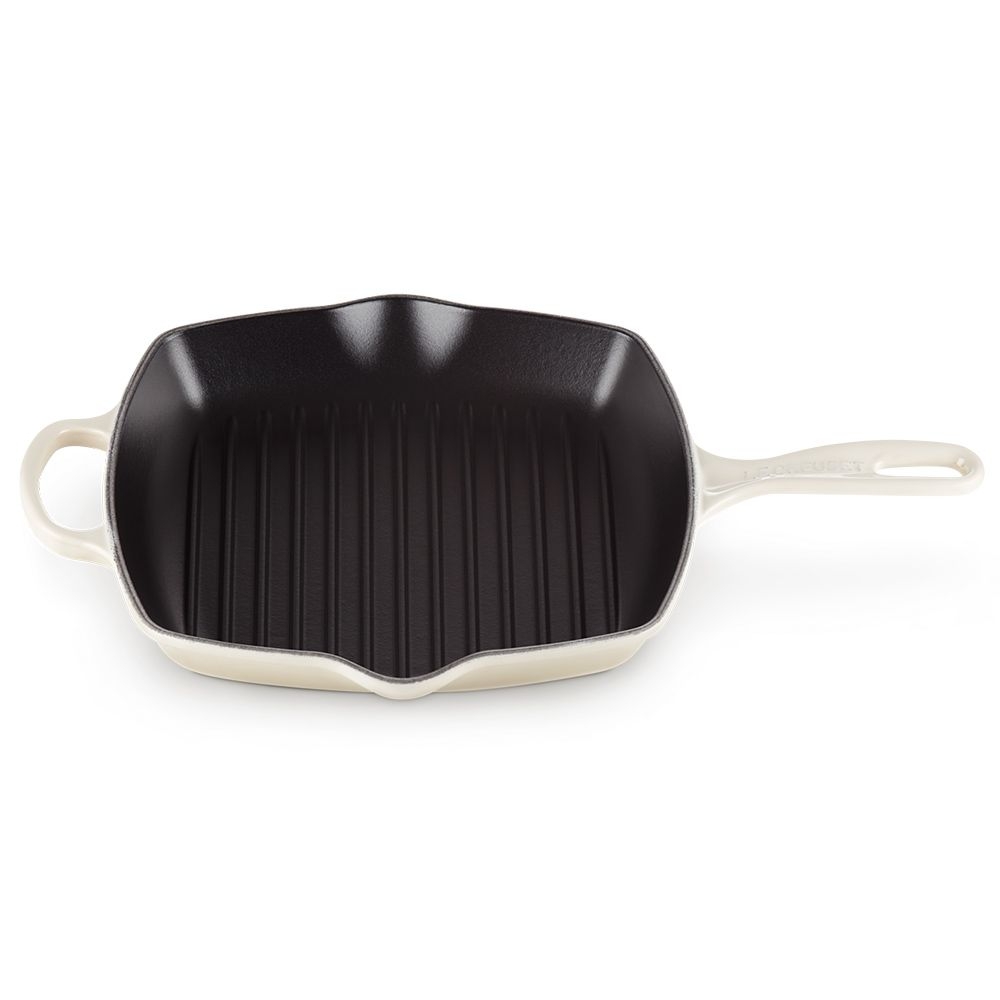 le creuset signature grillpan 26x26cm meringue_0jpeg