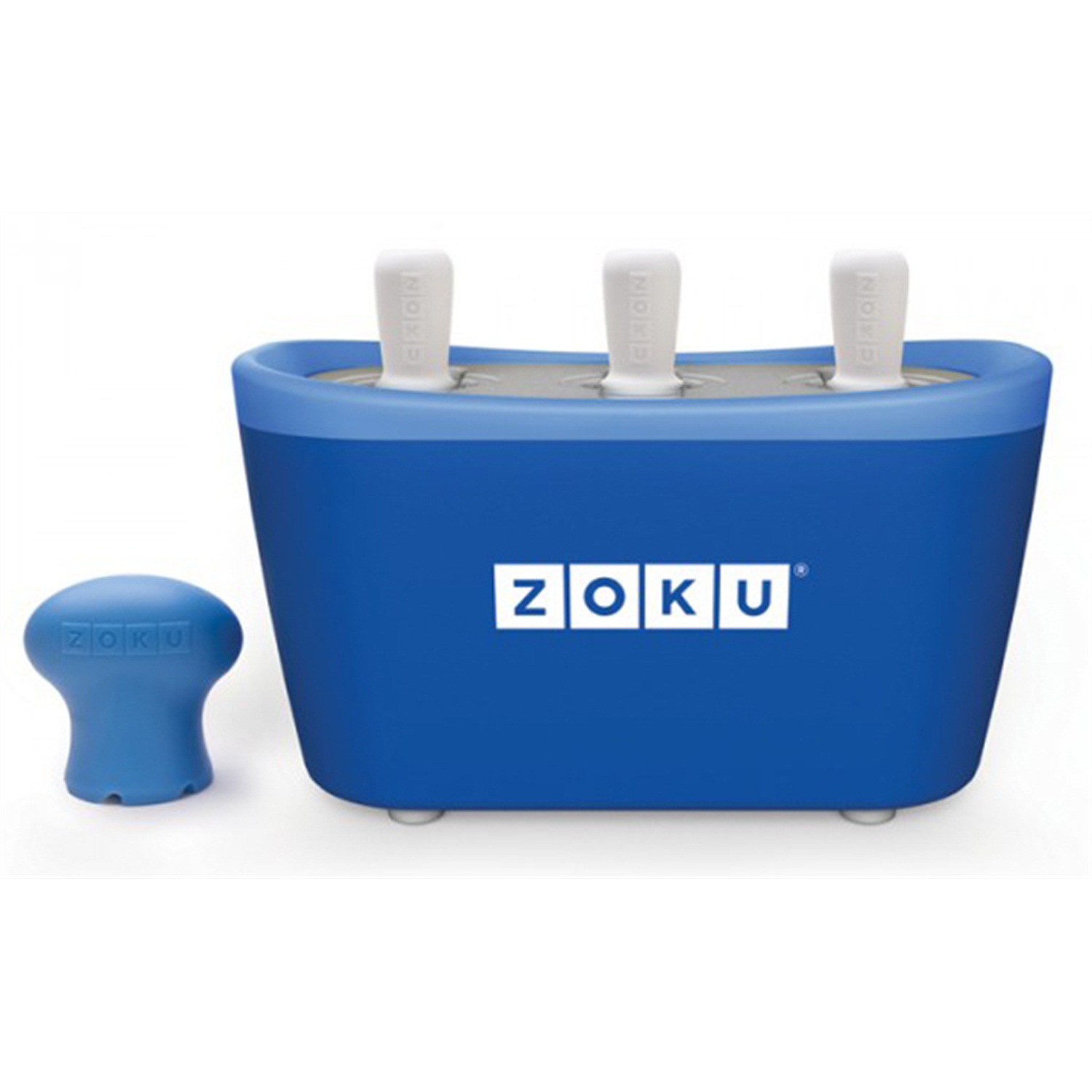 zoku quick pop trio ijsvorm 3 vaks blauw