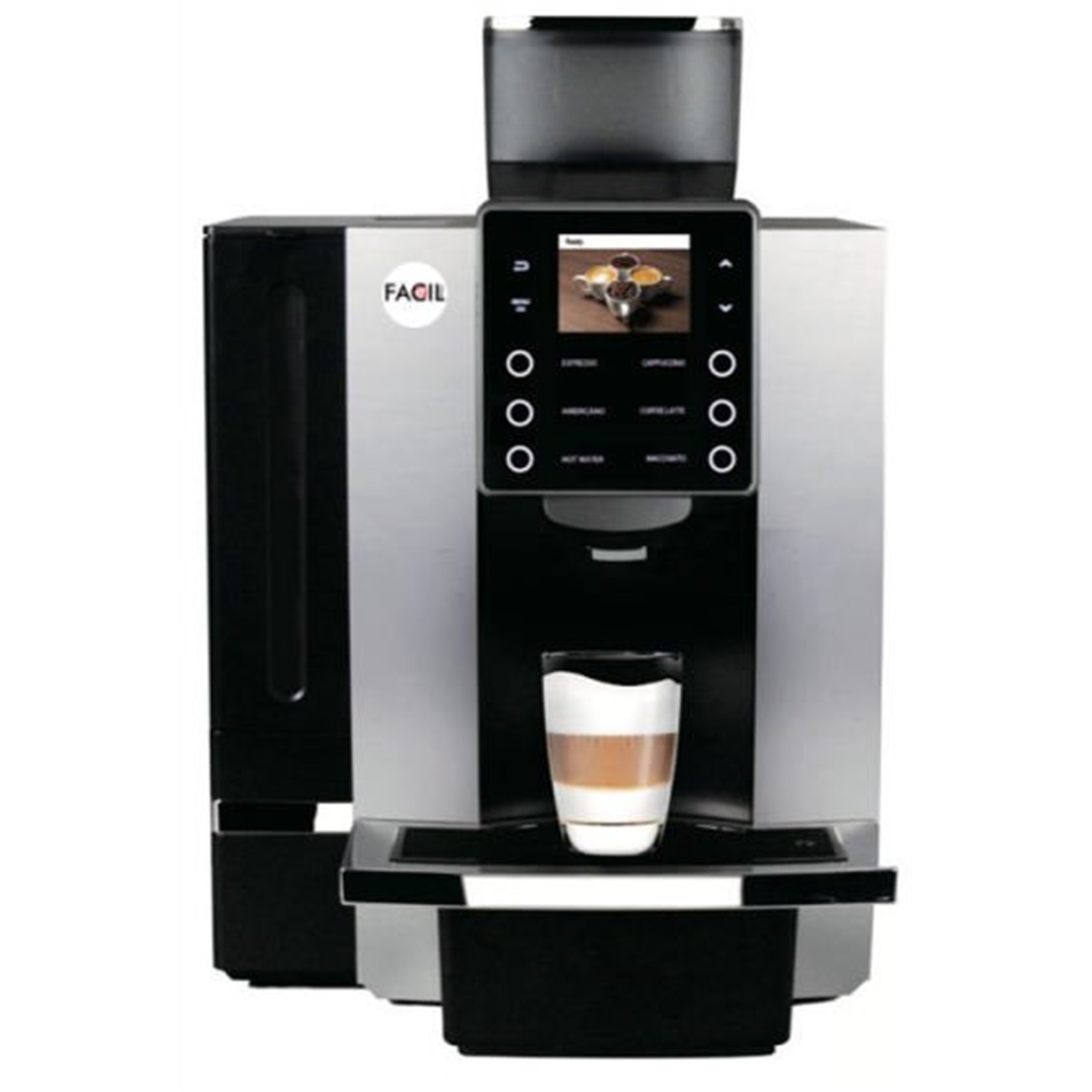 facilenjoy f9ls professional espressomachine zilver