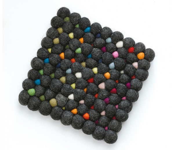 cilio-lana-vilten-onderzetter-vierkant-21cm-zwart