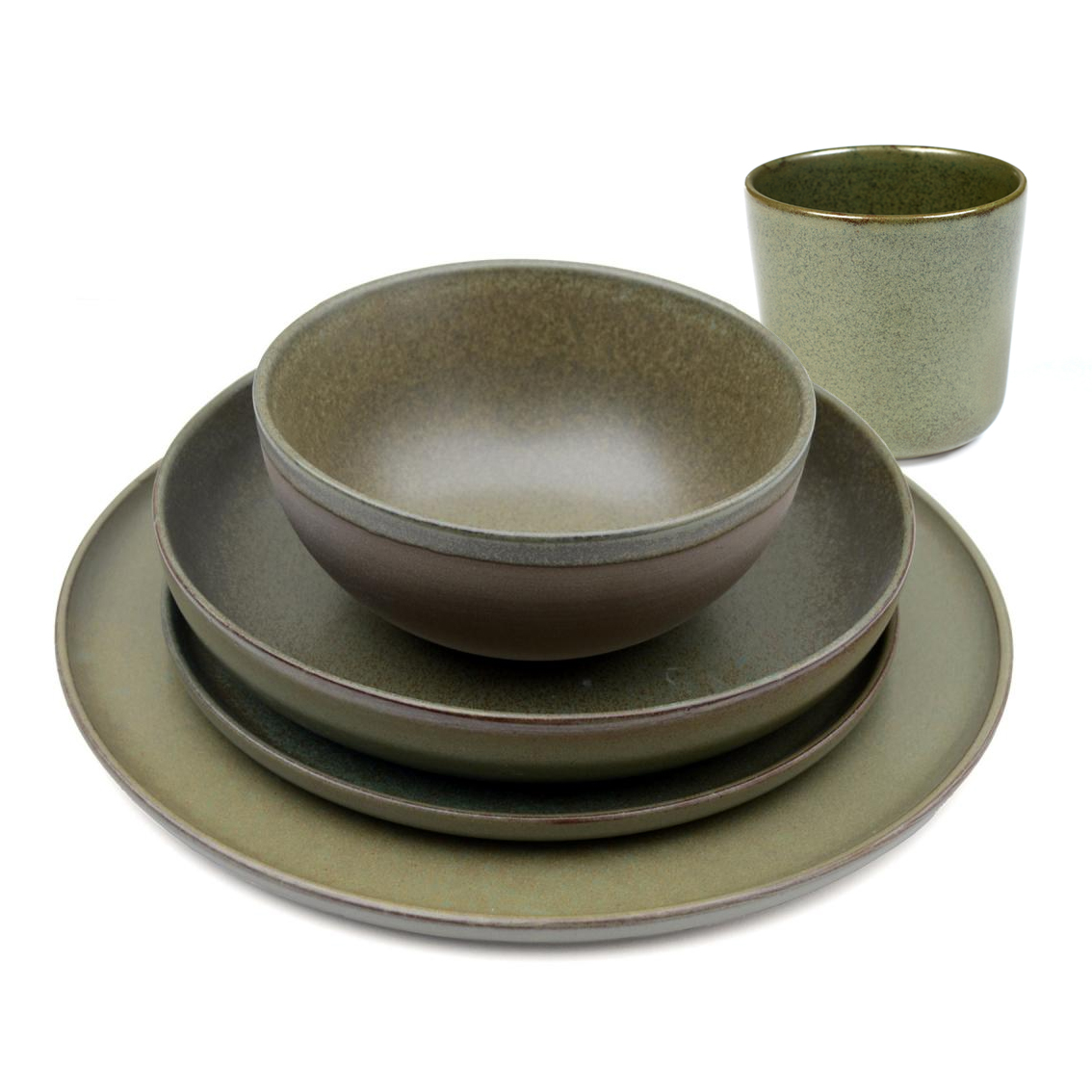 serax surface serviesset 20 delig camogreen