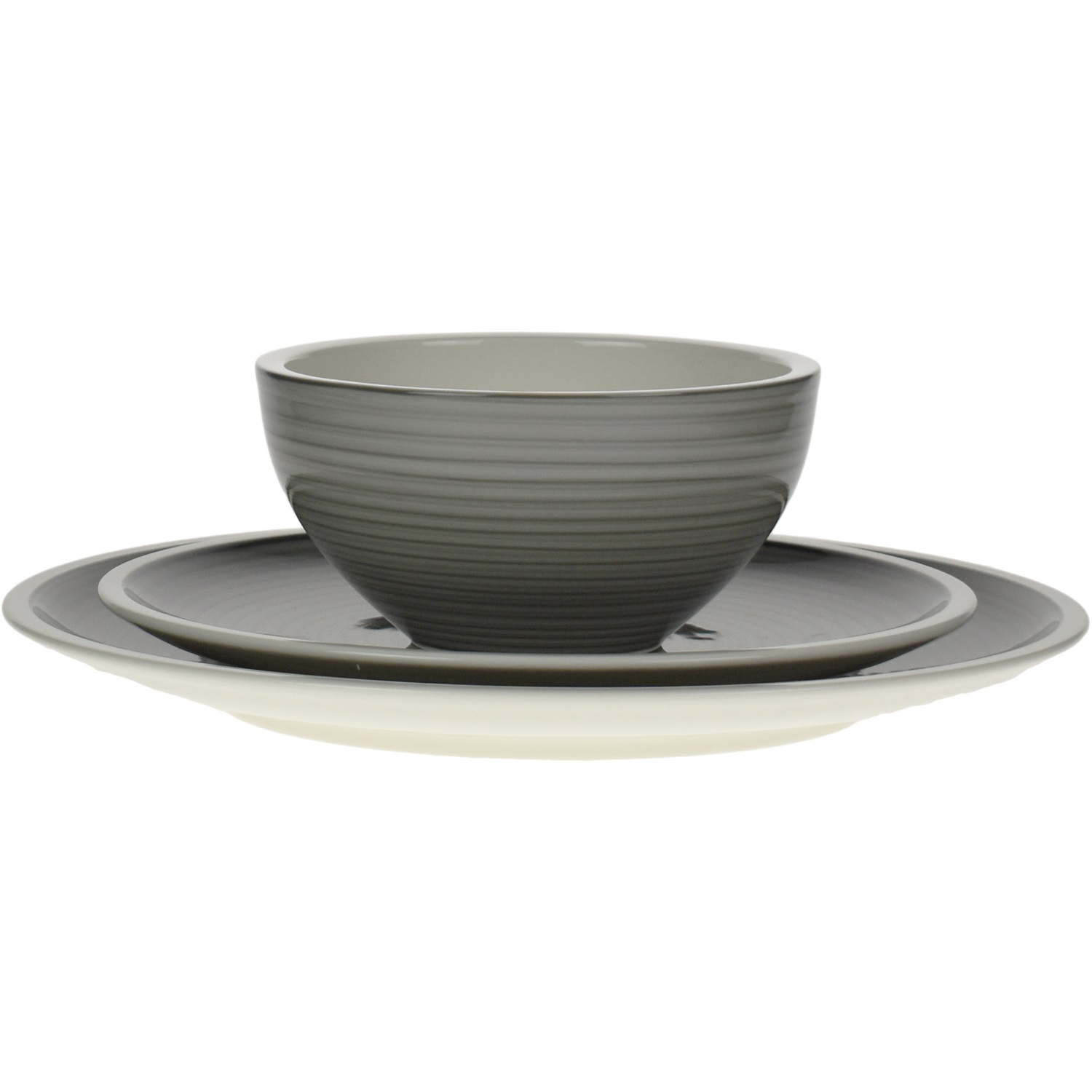 villeroy boch manufacture gris serviesset 12 delig grijs