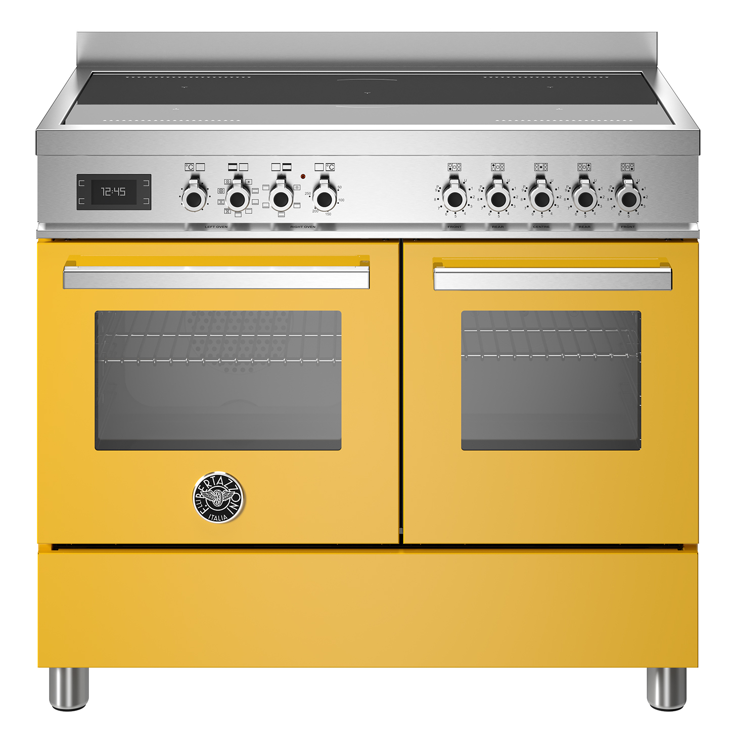 bertazzoni professional serie pro105i2egit inductiefornuis 100cm geel