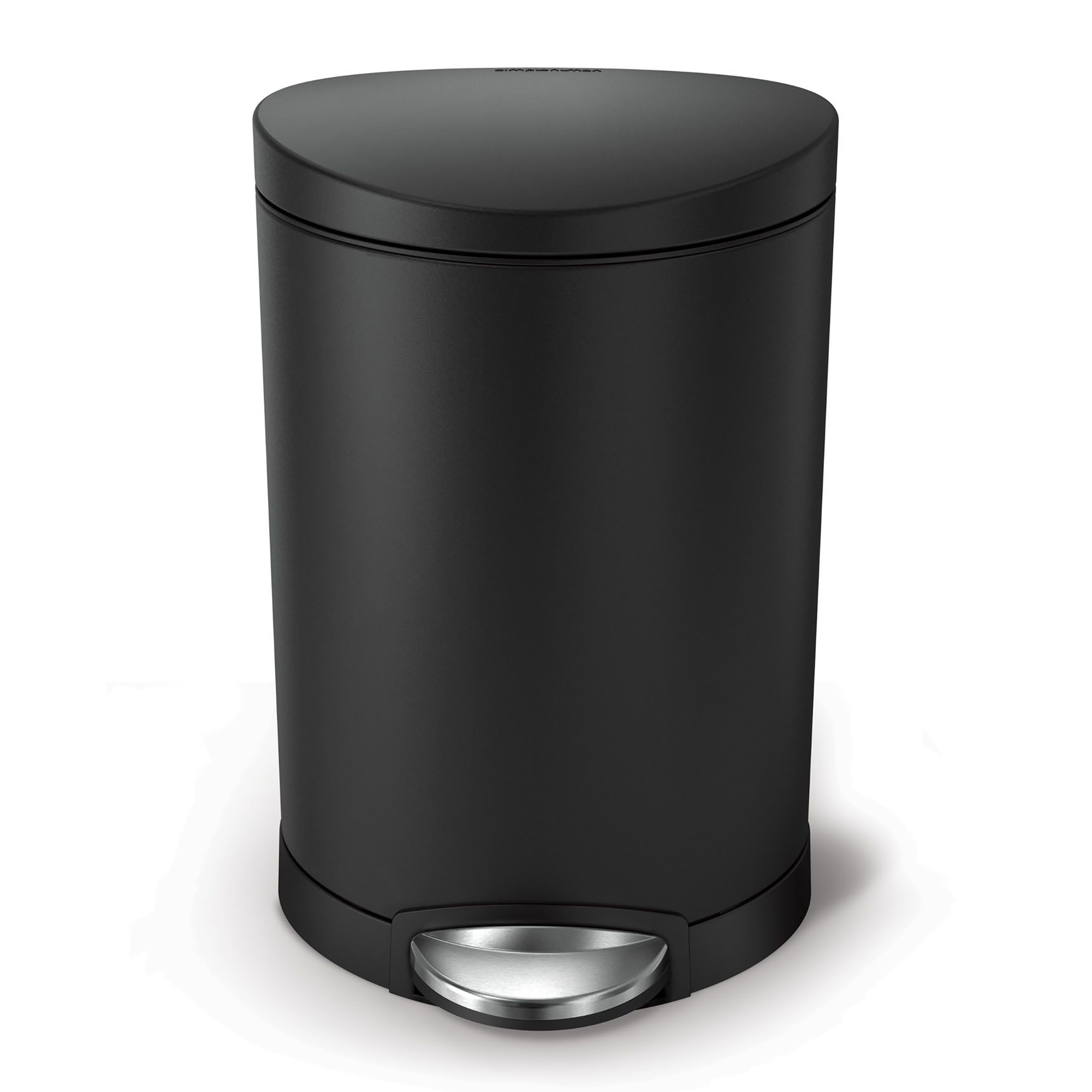 simplehuman-halfronde-pedaalemmer-6l-zwart