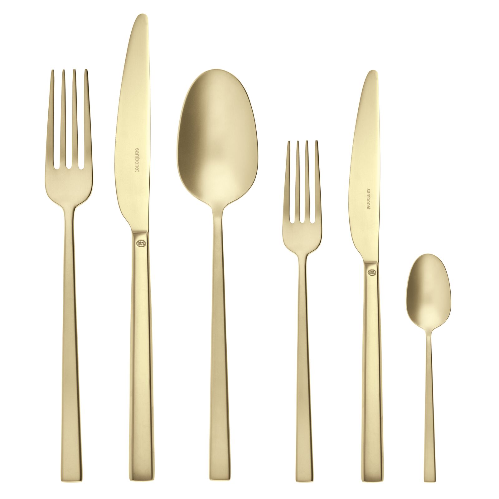 sambonet rock bestekset 52662p83 36 delig champagne