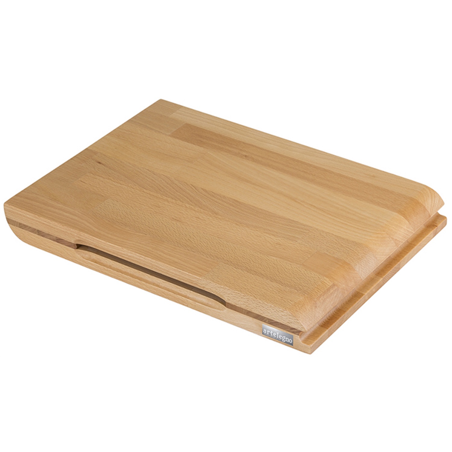 kookpunt artelegno torino snijplank met magnetische messenhouder 40x30cm beukenhout