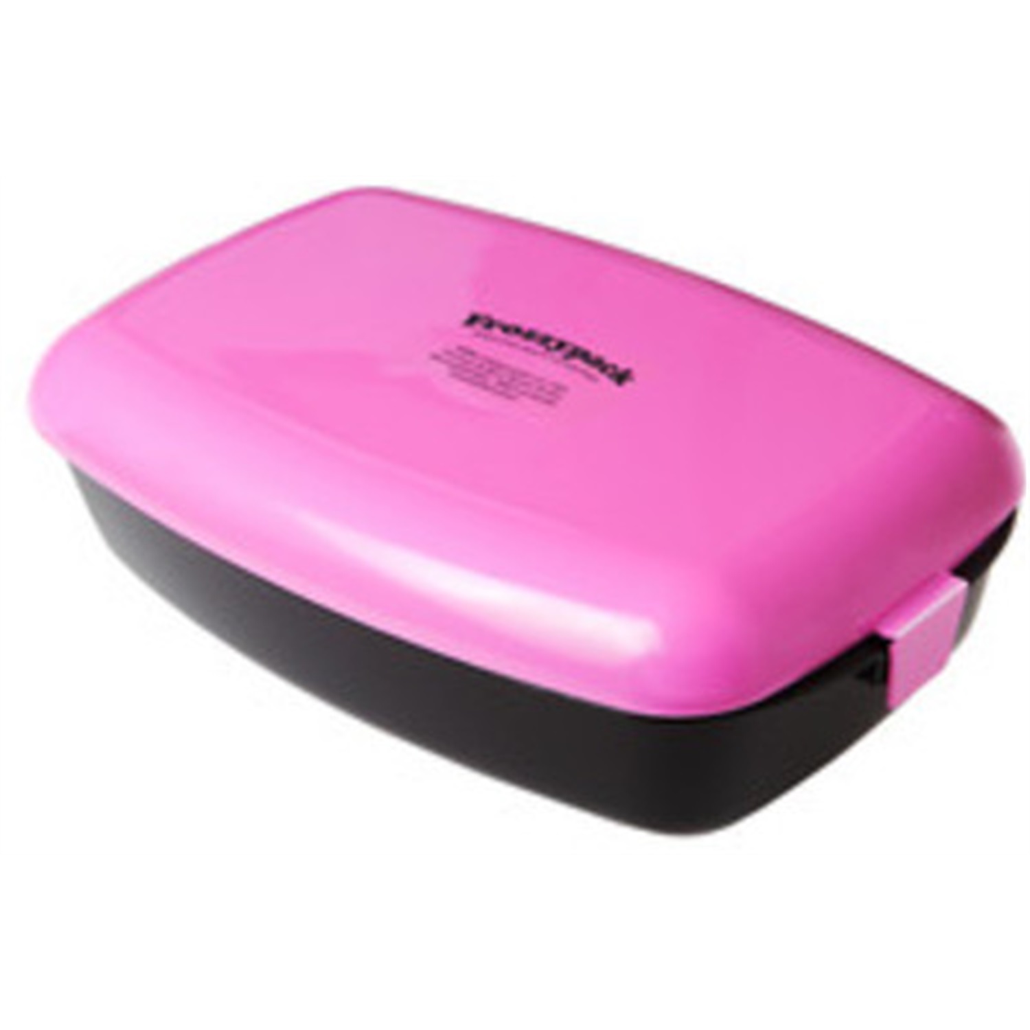 frozzypack broodtrommel met koelelement 24x15cm rozezwart