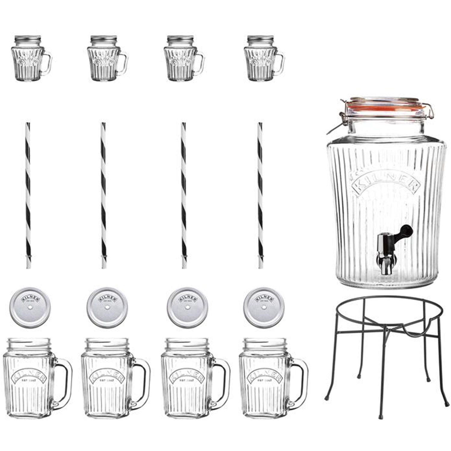 kilner vintage limonadetapset 18 delig