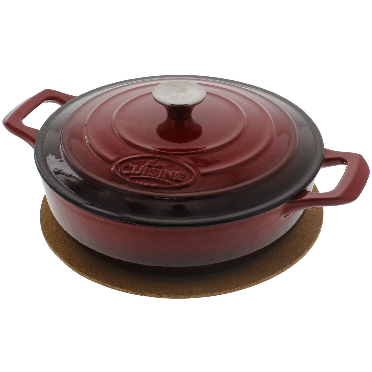 la cuisine ronde braadpan 26cm rood