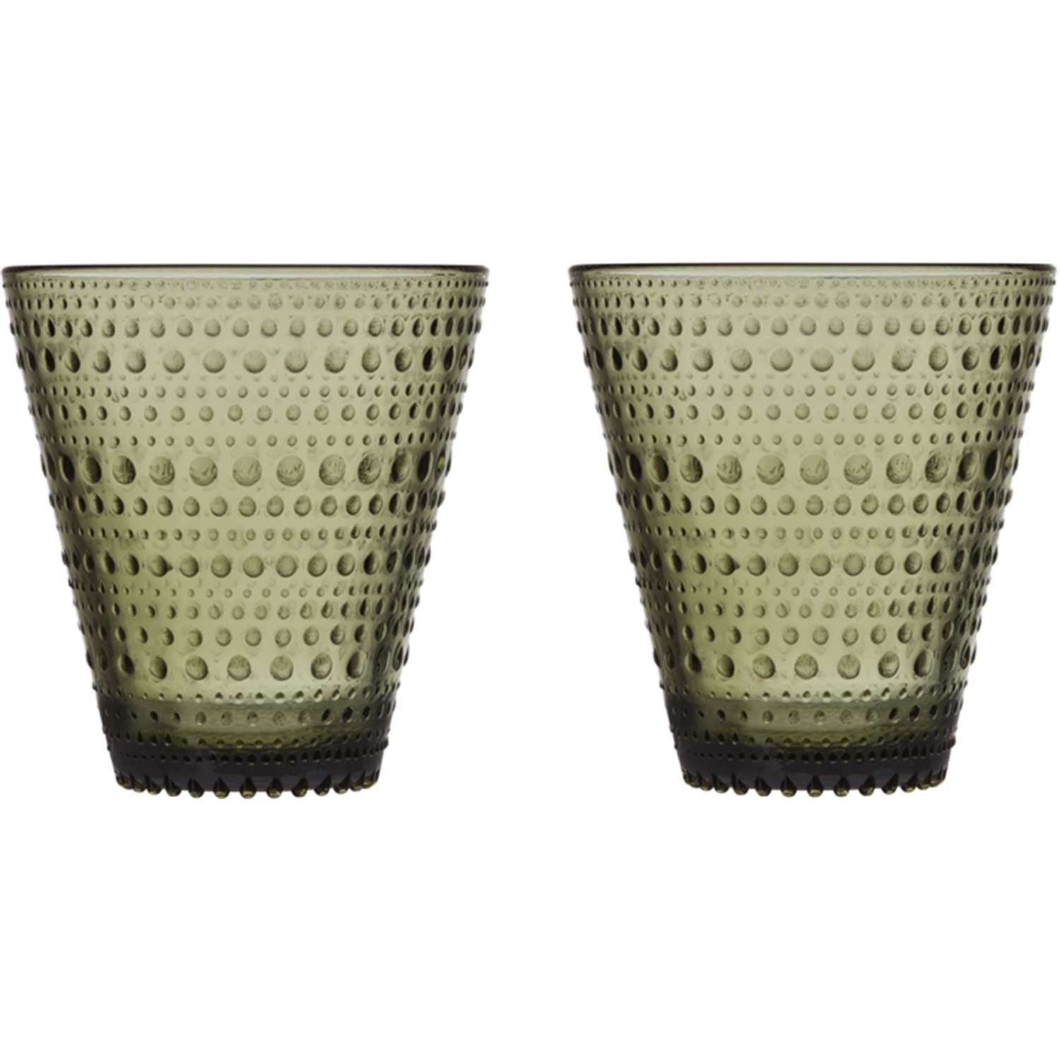 iittala kastehelmi waterglazen 03l mosgroen 2 stuks