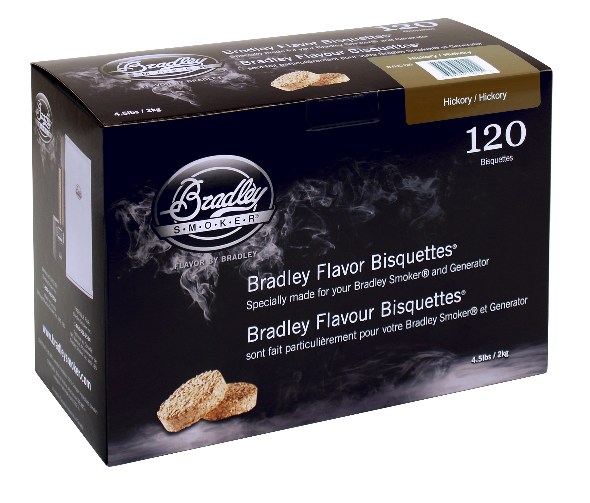 bradley smoker aromabisquetten 120 stuks hickory