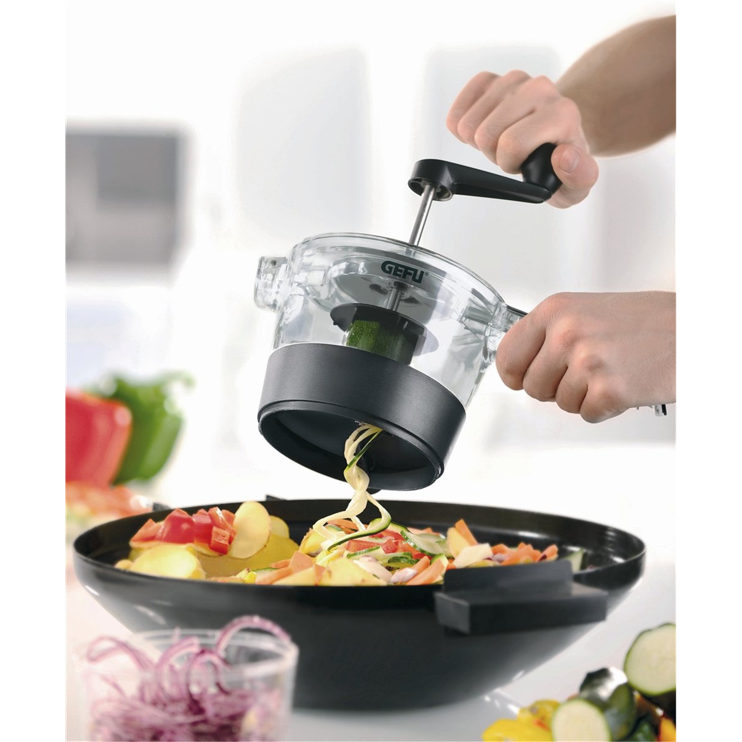 gefu-spiralfix-spiraalsnijder-zwart