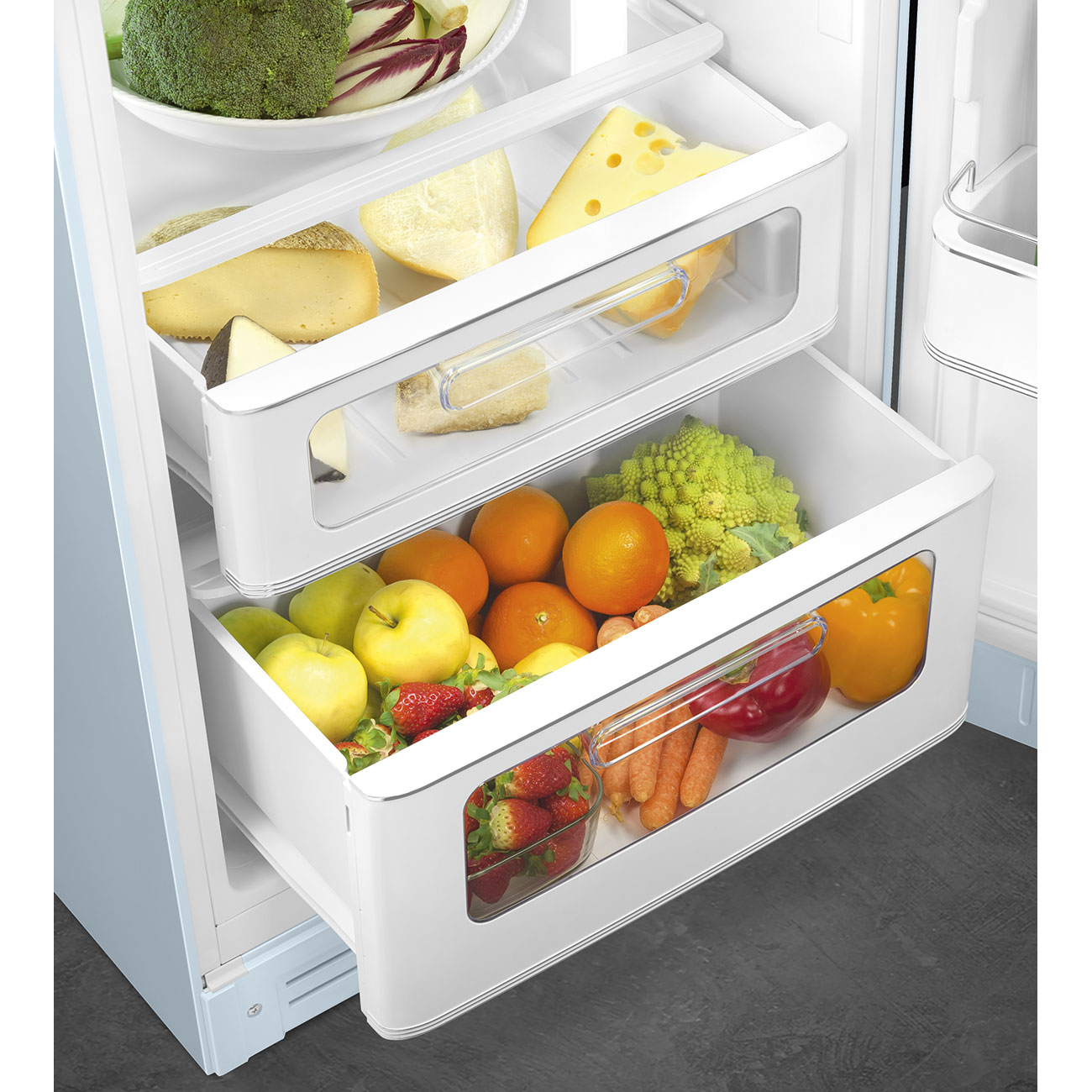 smeg-jaren-50-koel-vriescombinatie-koelkast-fab30rpb5-pastelblauw-rechtsdraaiend