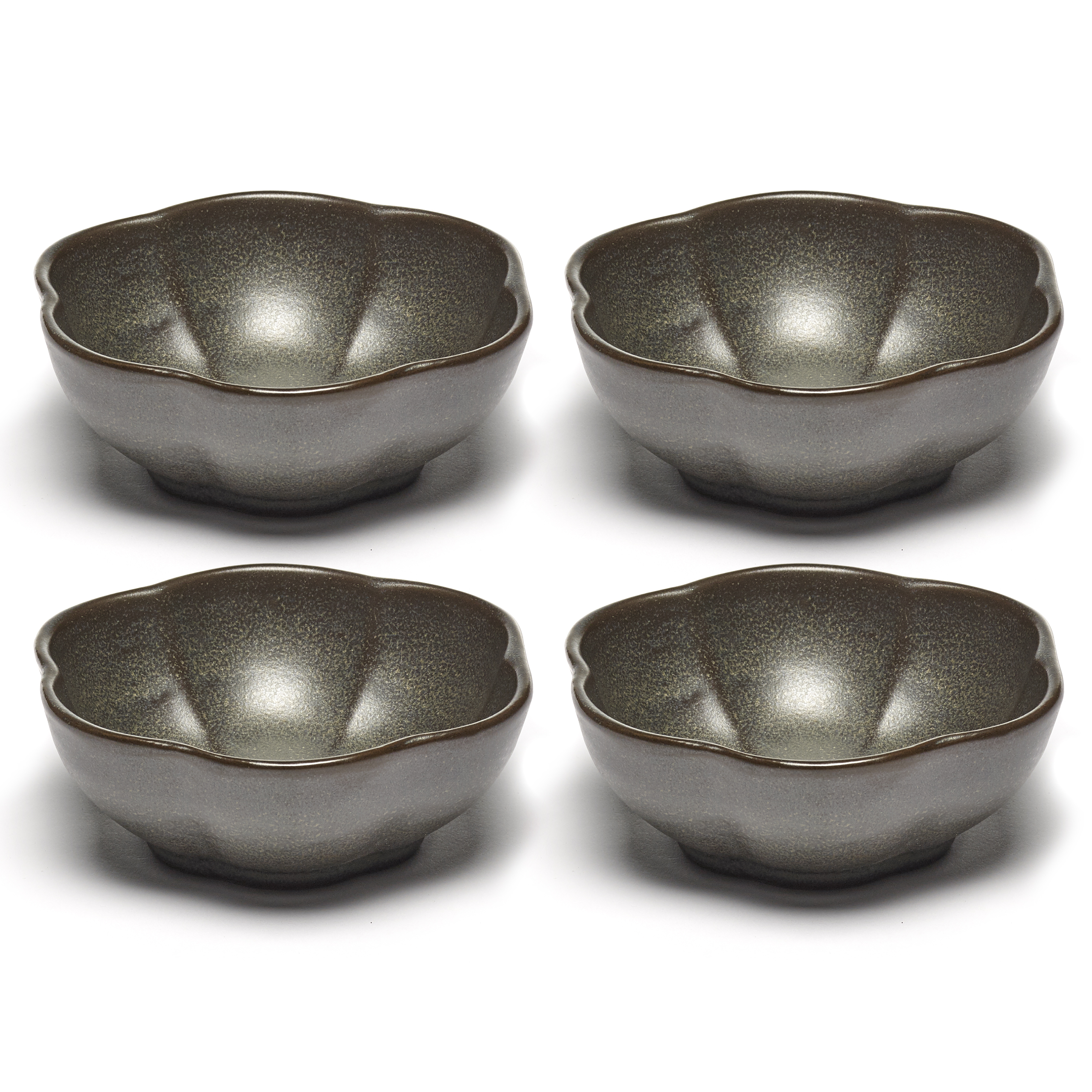 serax-inku-kom-geribbeld-b5120240g-11cm-groen-4-stuks