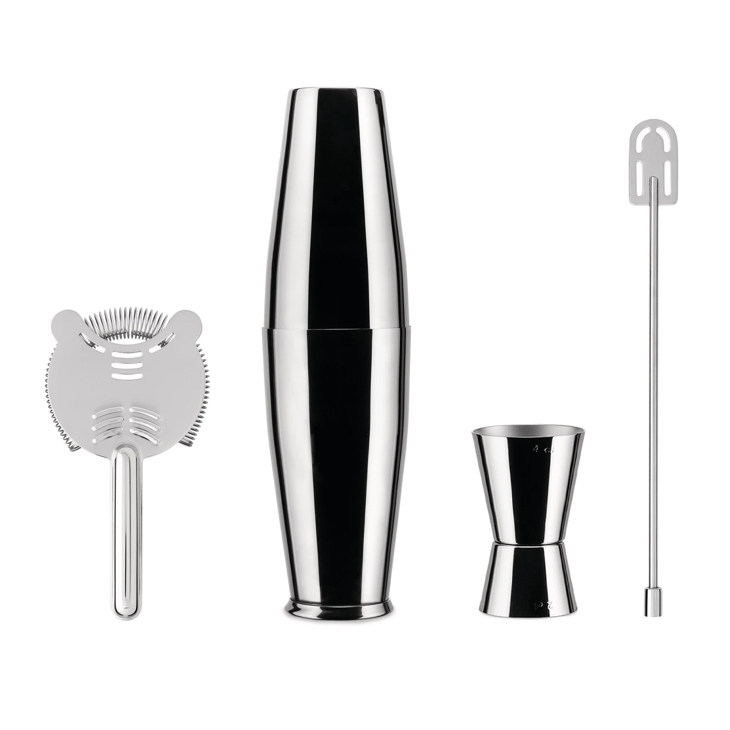 alessi boston lunar eclipse cocktailset 5050set i 4 delig rvs