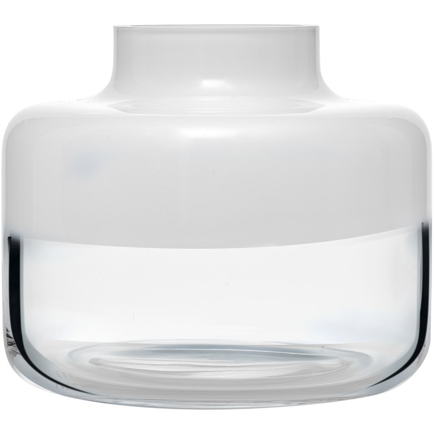 nude magnolia vaas laag o24cm opal wit