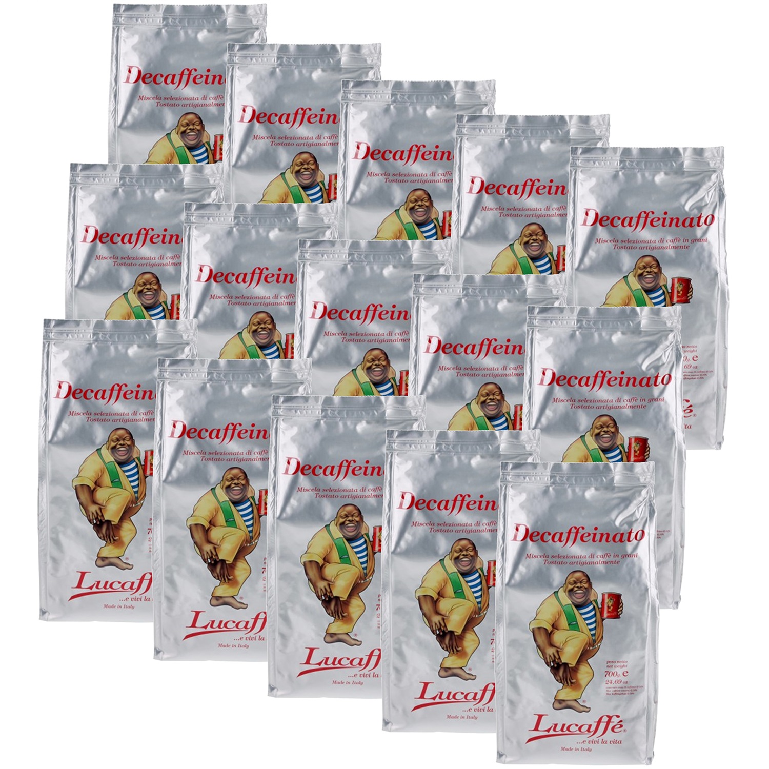 lucaffe decaffeinato koffiebonen 105kg