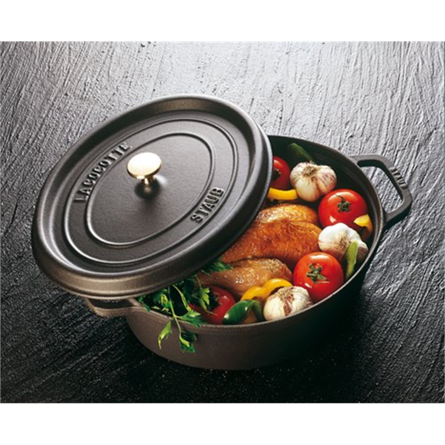 staub-ovale-braadpan-37cm-zwart