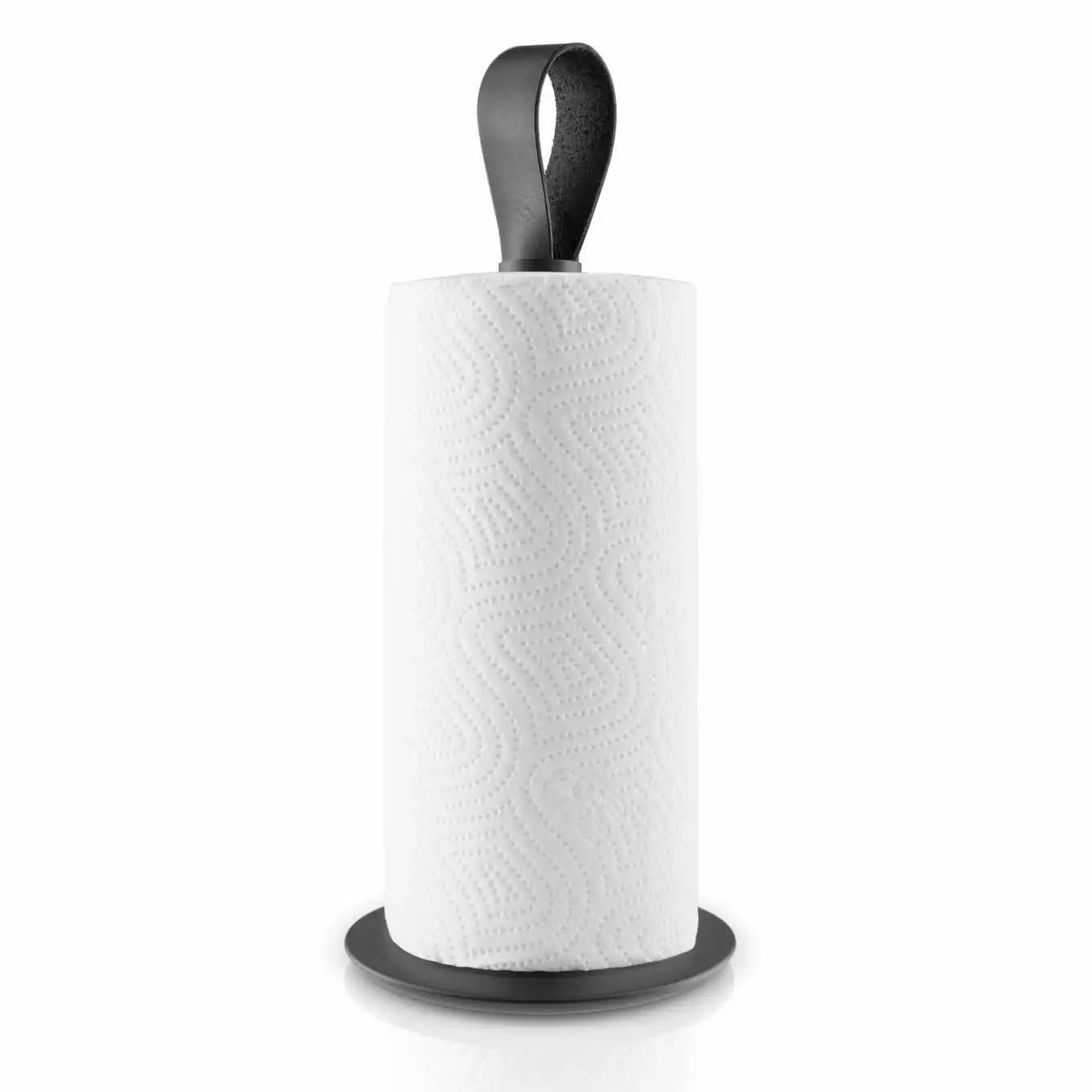 eva-solo-keukenrolhouder-met-lederen-lus-305cm-zwart