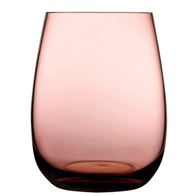 nude colored u waterglazen 4 stuks caramel bruin