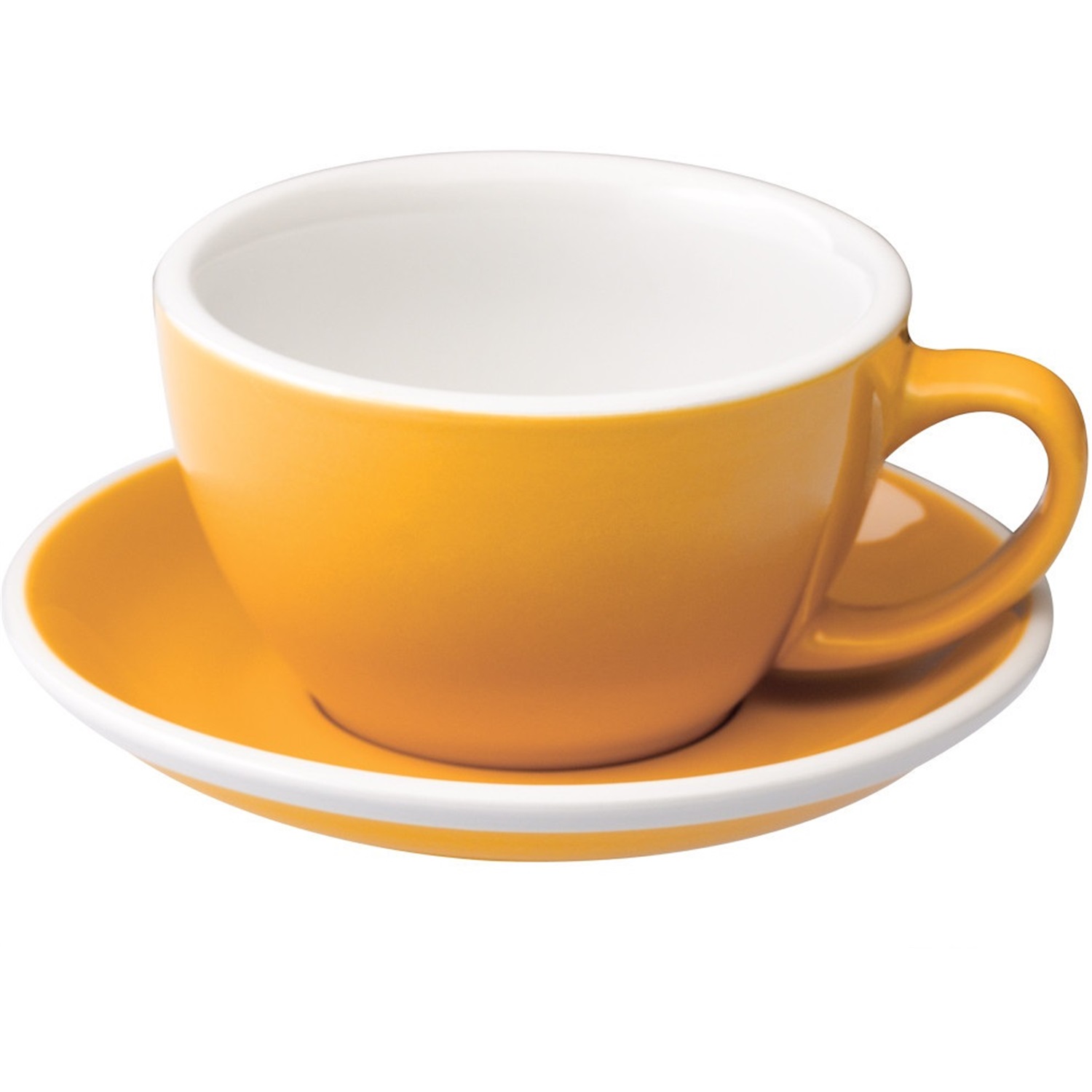 loveramics caffe latte kop met schotel 03l geel