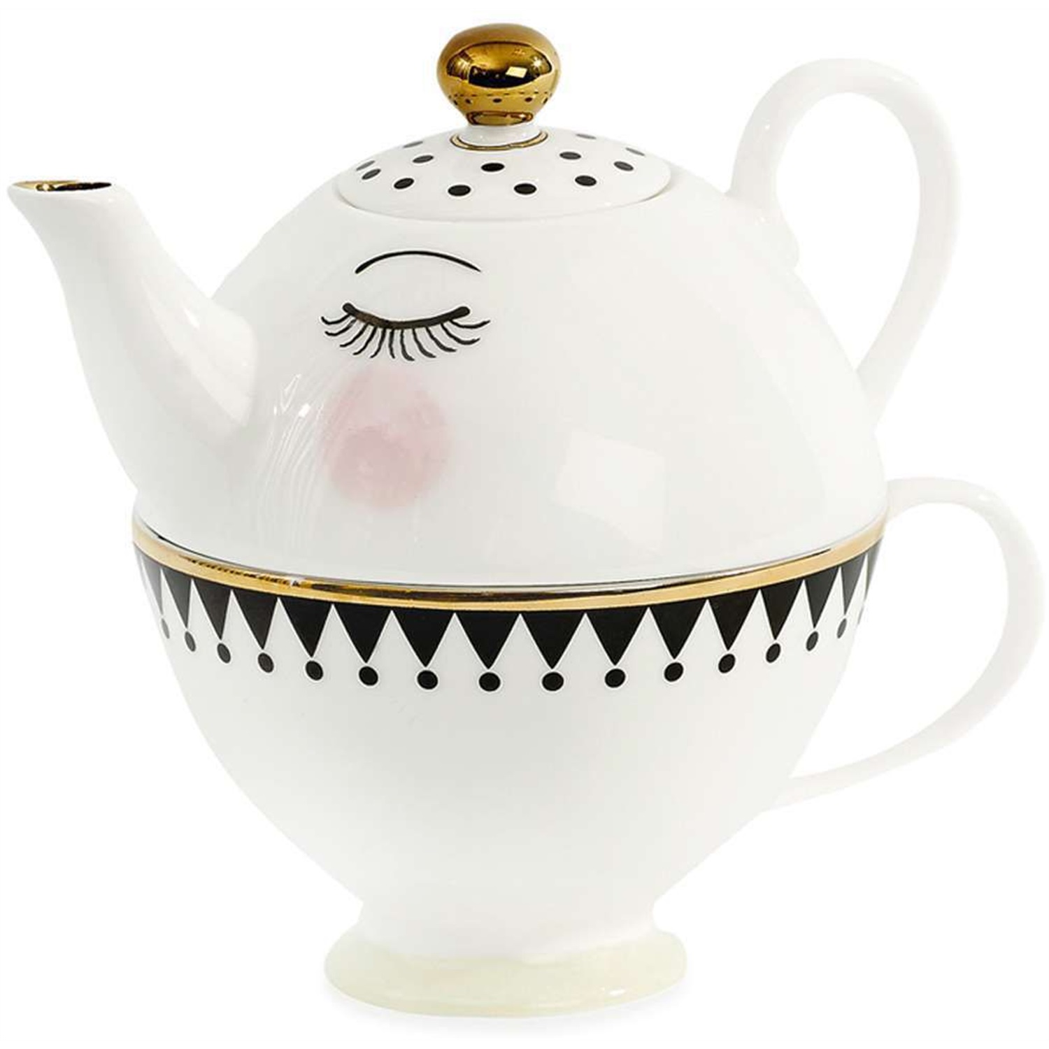 miss etoile mini teapot cup theepot met kopje ogenstip